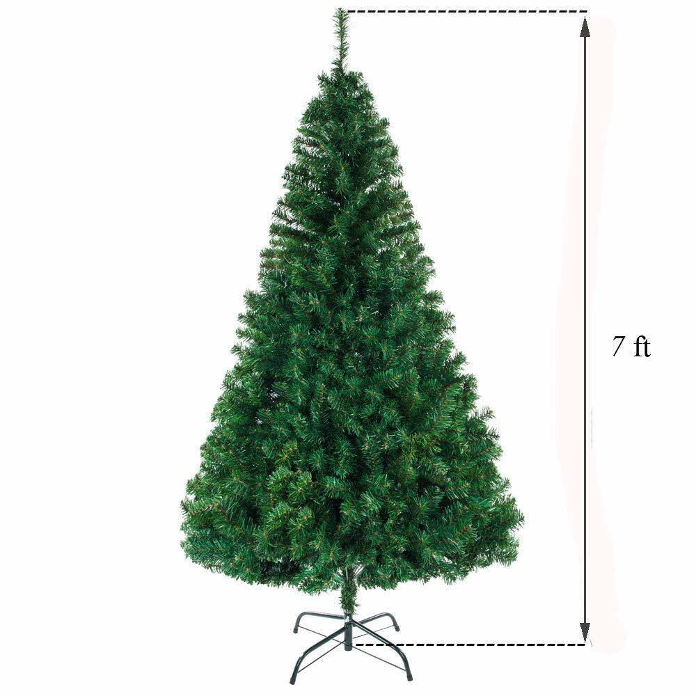 Angle. Spaco - Spaco 7FT Artificial Christmas Tree with 1100 Branches and Metal Base - Green.