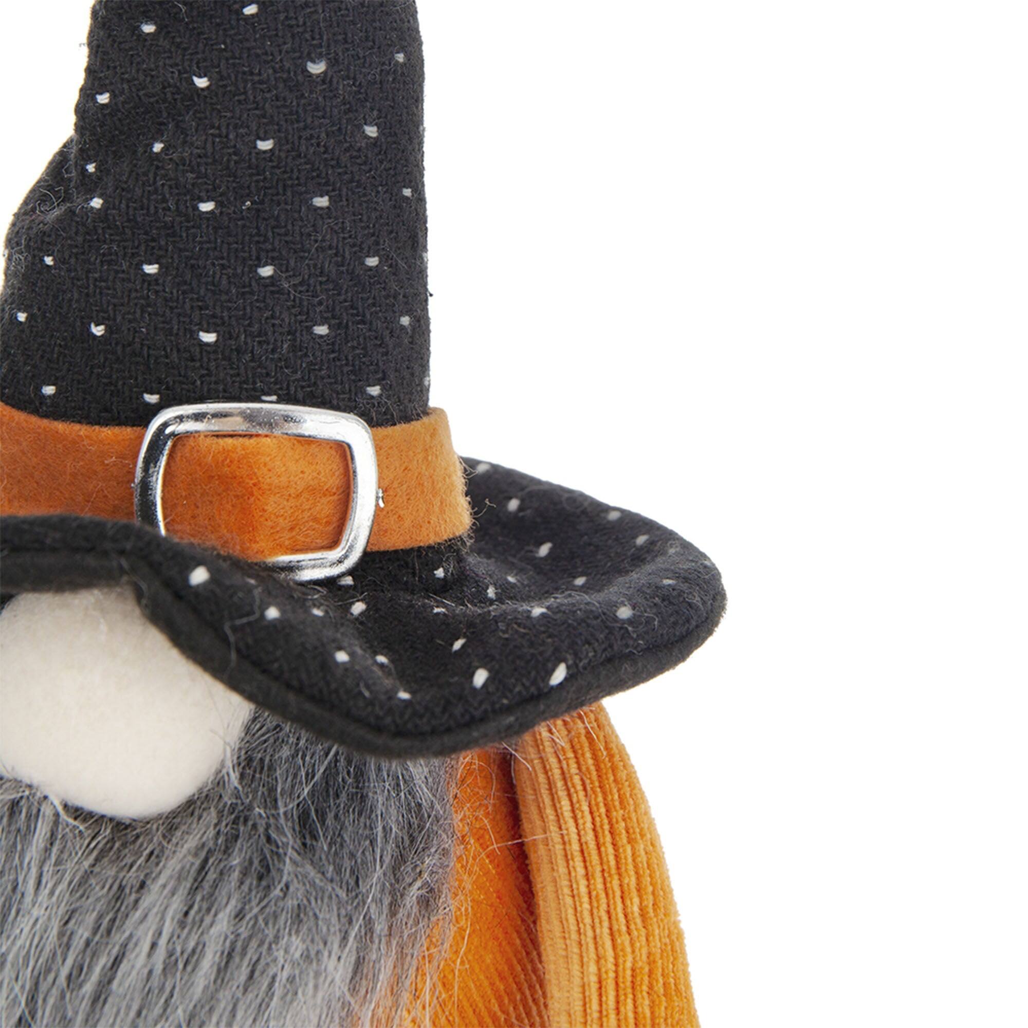 Alt View 7. Boyel Living - Halloween Decorating Fabric Standing Orange Gnome with BOO Banner - Black,Orange,White.