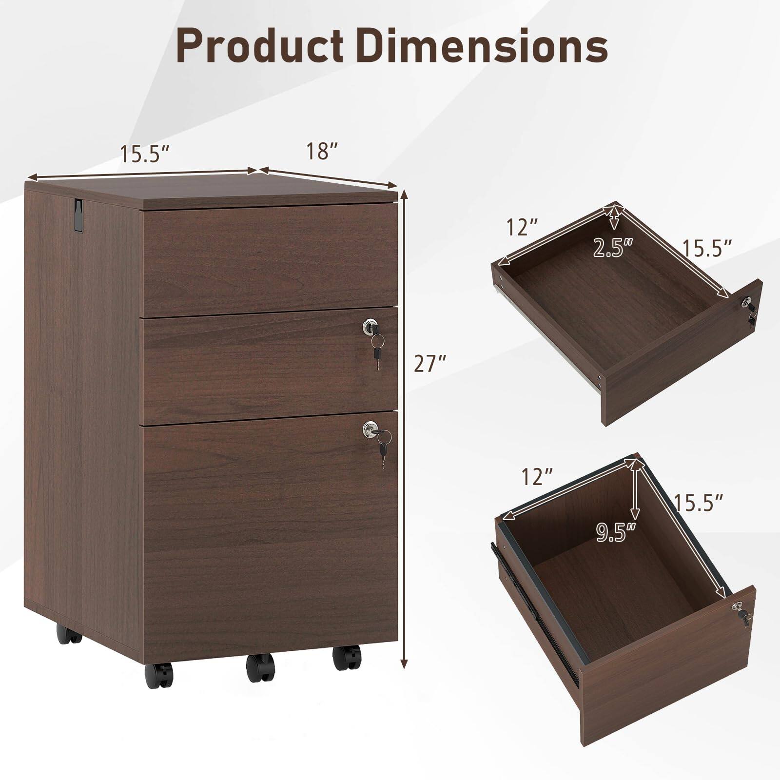 Product Dimensions: 15.5" x 18" x 12" (2.5" deep), 15.5" x 27" x 12" (9.5" deep)