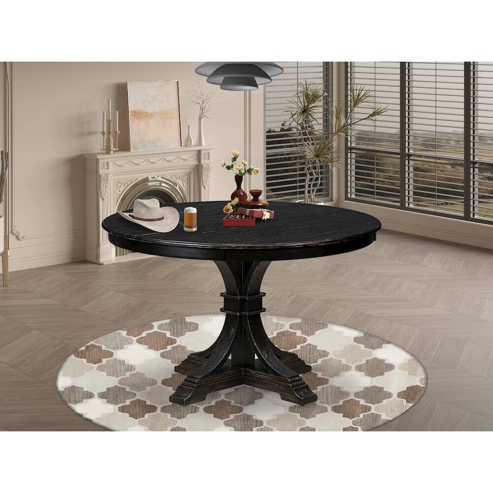 Alt View 1. East West Furniture - Kitchen Table - Black.