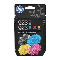 HP - 923 4-Pack Standard Capacity Ink Cartridges - Black/Cyan/Magenta/Yellow - Front_Zoom