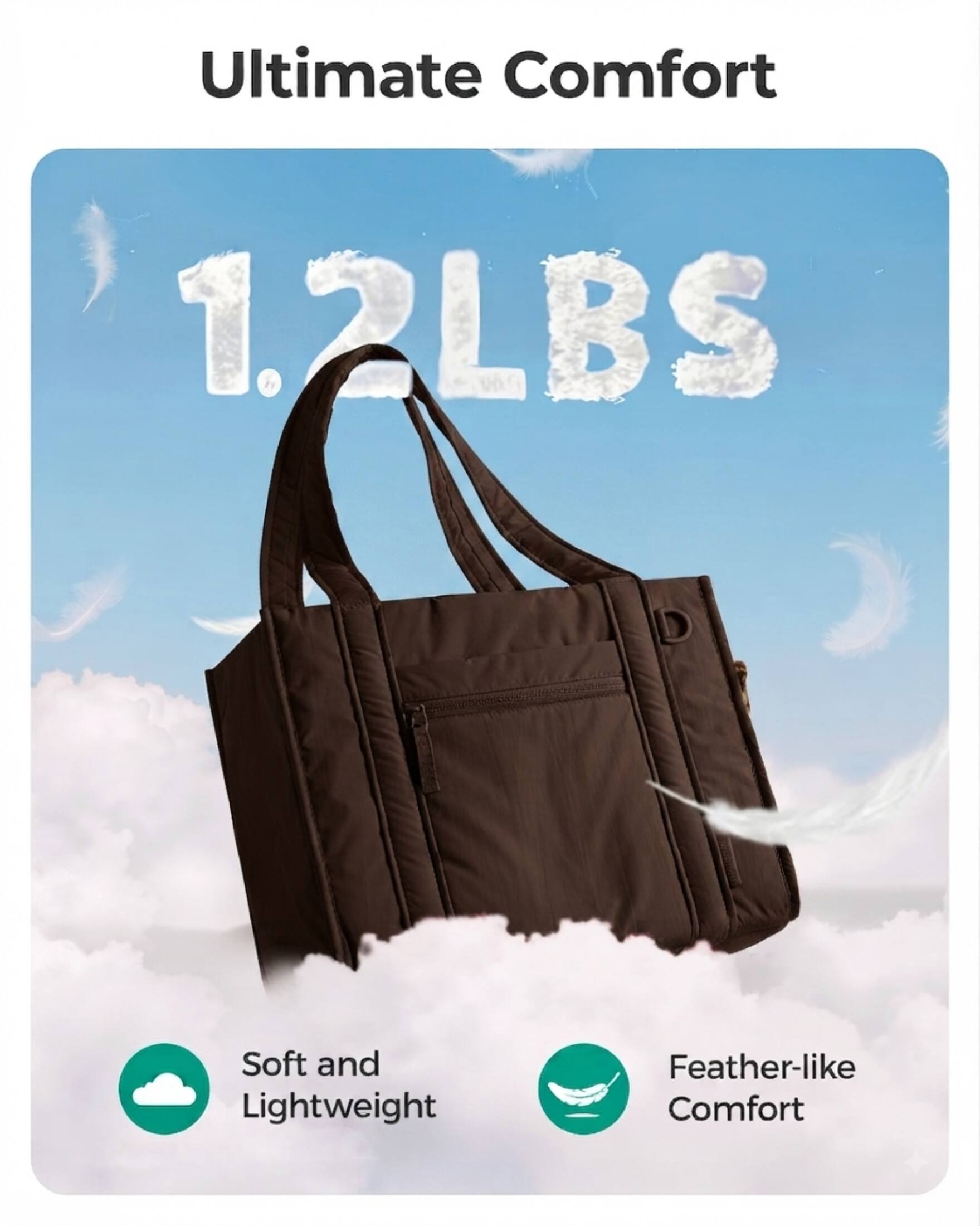 Ultimate Comfort

1.2LBS

Soft and Lightweight

Feather-like Comfort