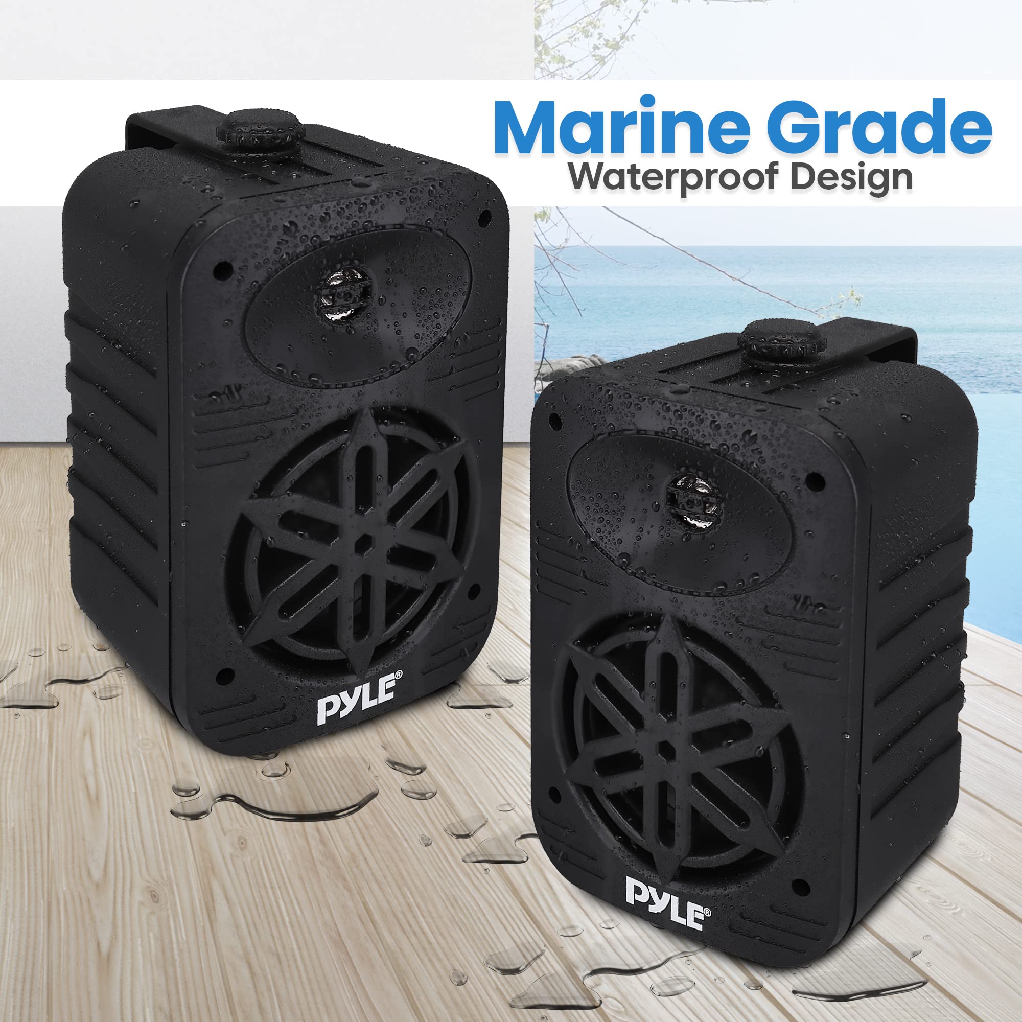 Marine Grade Waterproof Design  
PYLE