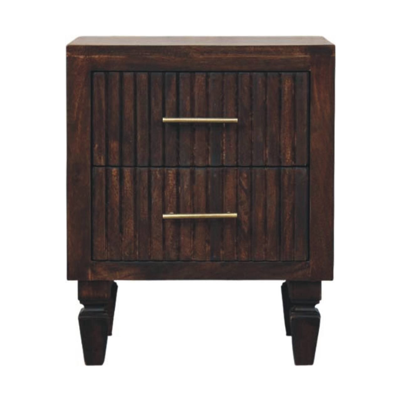 Front. Artisan Furniture - Artisan Furniture Solid Wood Belmont 2 Drawer Nightstand - Brown.