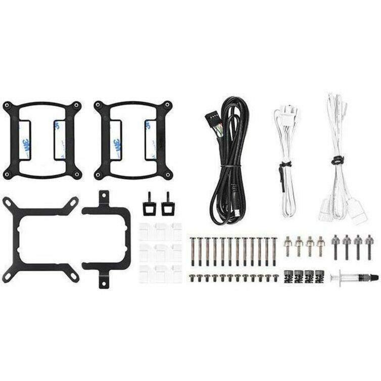 Alt View 1. Thermaltake - Thermaltake TH360 V2 Ultra ARGB Sync All-In-One Liquid Cooler - Snow Edition - 4.72" Maximum Fan Diameter - 3 x Fan(s) - Snow.