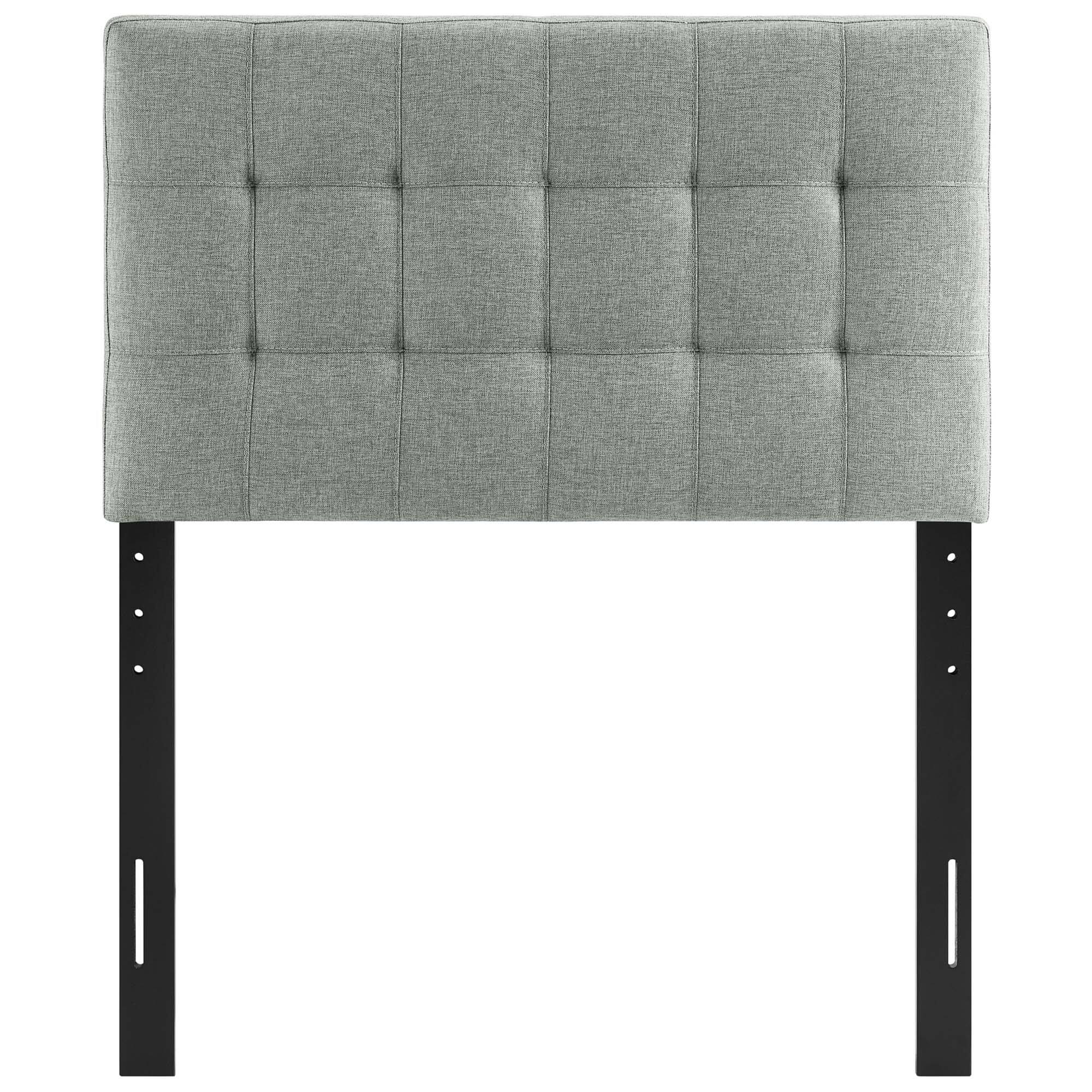 Alt View 1. Modway - Lily Upholstered Fabric Twin Headboard by Modway - Gray.