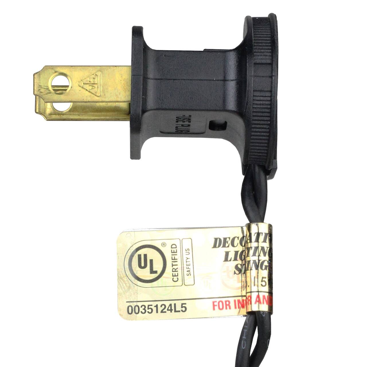 DECORATIVE LIGHTING STRING  
UL CERTIFIED  
SAFETY US  
0035124L5  
FOR INDOOR AND OUTDOOR USE