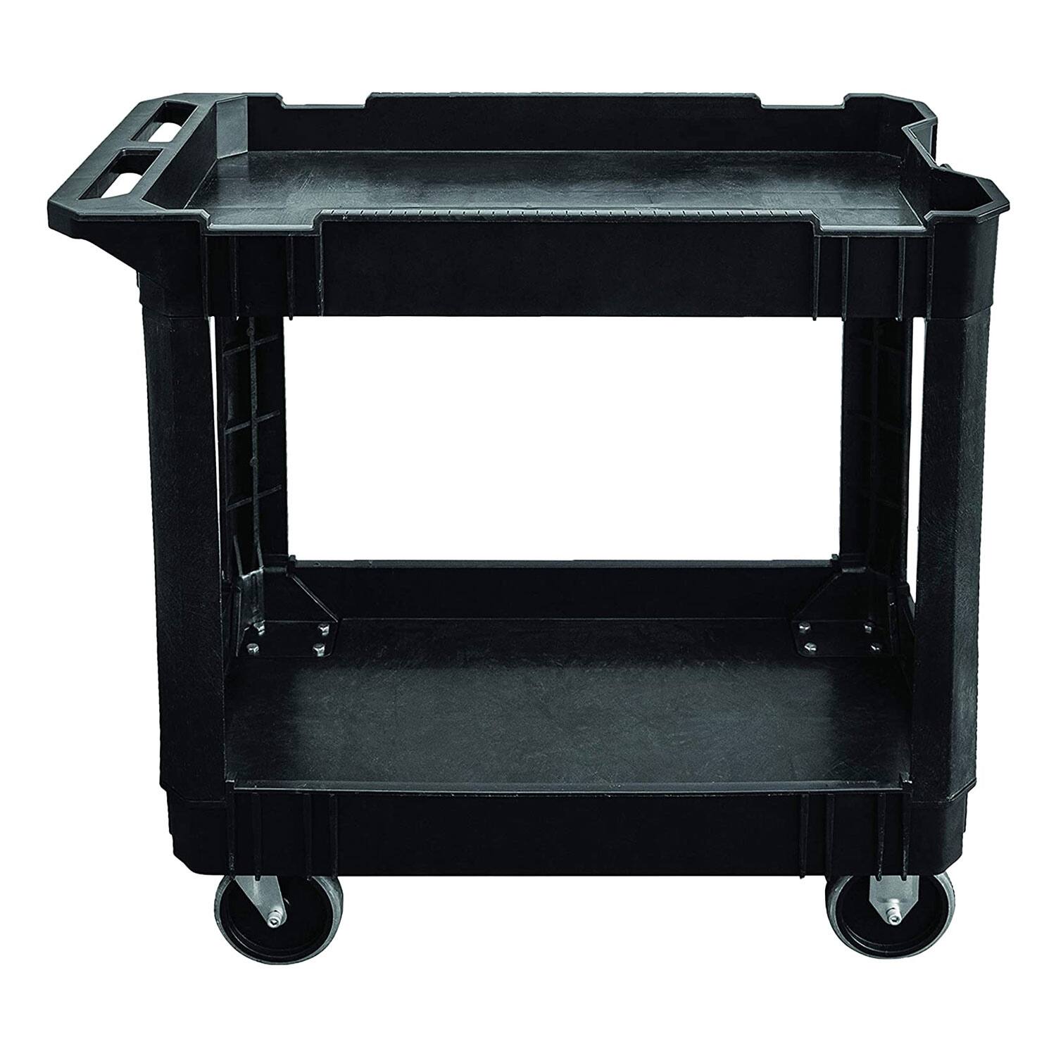 Alt View 10. Olympia Tools - Olympia Tools 500 Pound Capacity Plastic Rolling Utility Cart w/ Shelves, Black - Black.