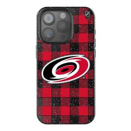 Keyscaper - NHL - Carolina Hurricanes Plaid Bling iPhone Case - 14 - Multicolor