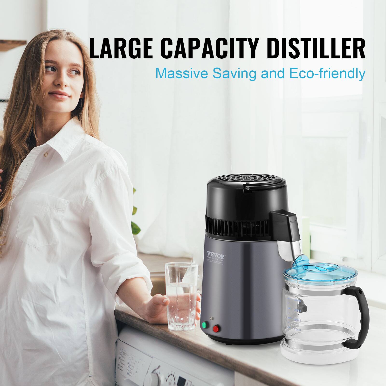 LARGE CAPACITY DISTILLER  
Massive Saving and Eco-friendly