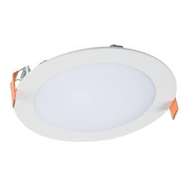Halo - HLB6 Series Matte White 6 in. W LED Smart-Enabled Canless Recessed Downlight 16 W