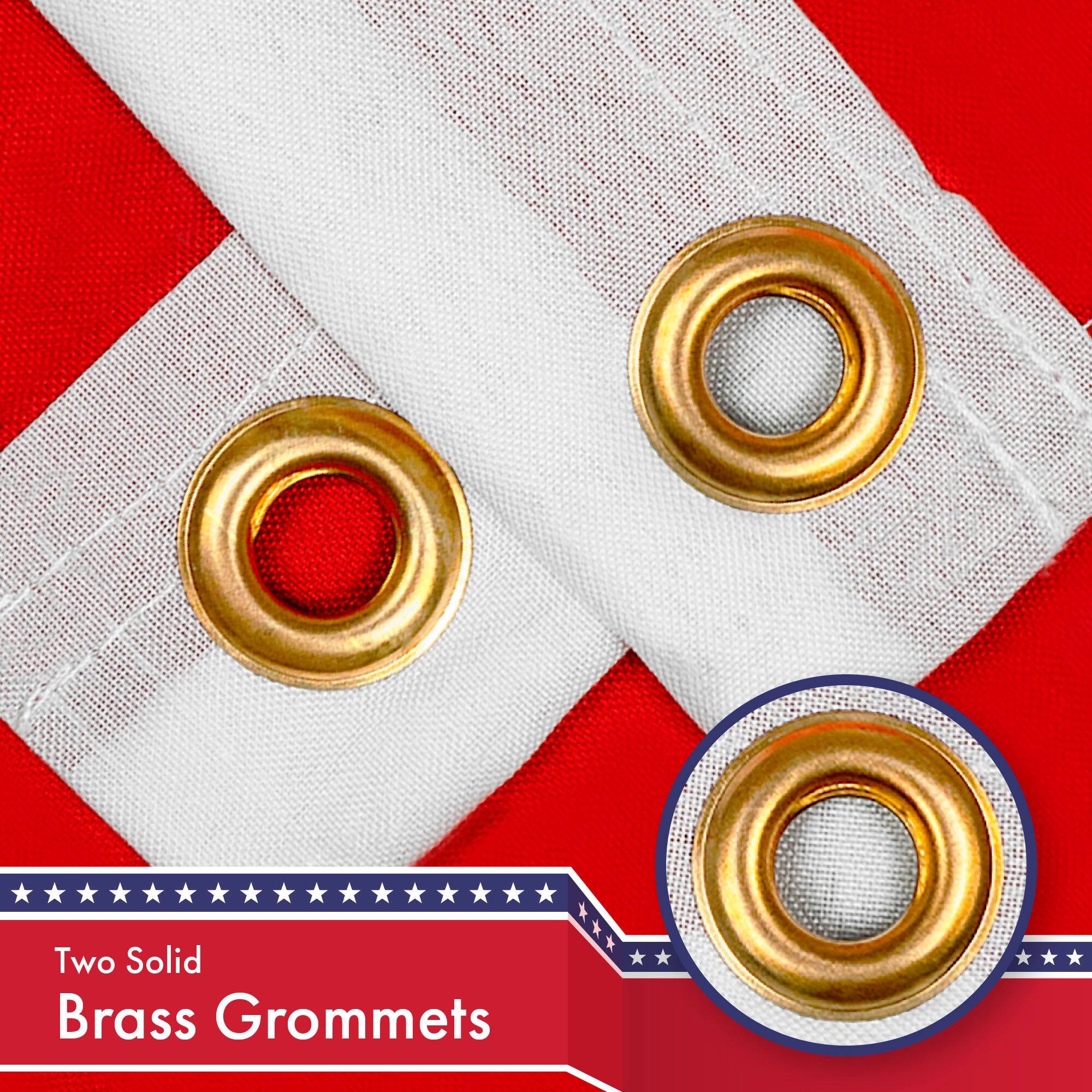 Two Solid Brass Grommets