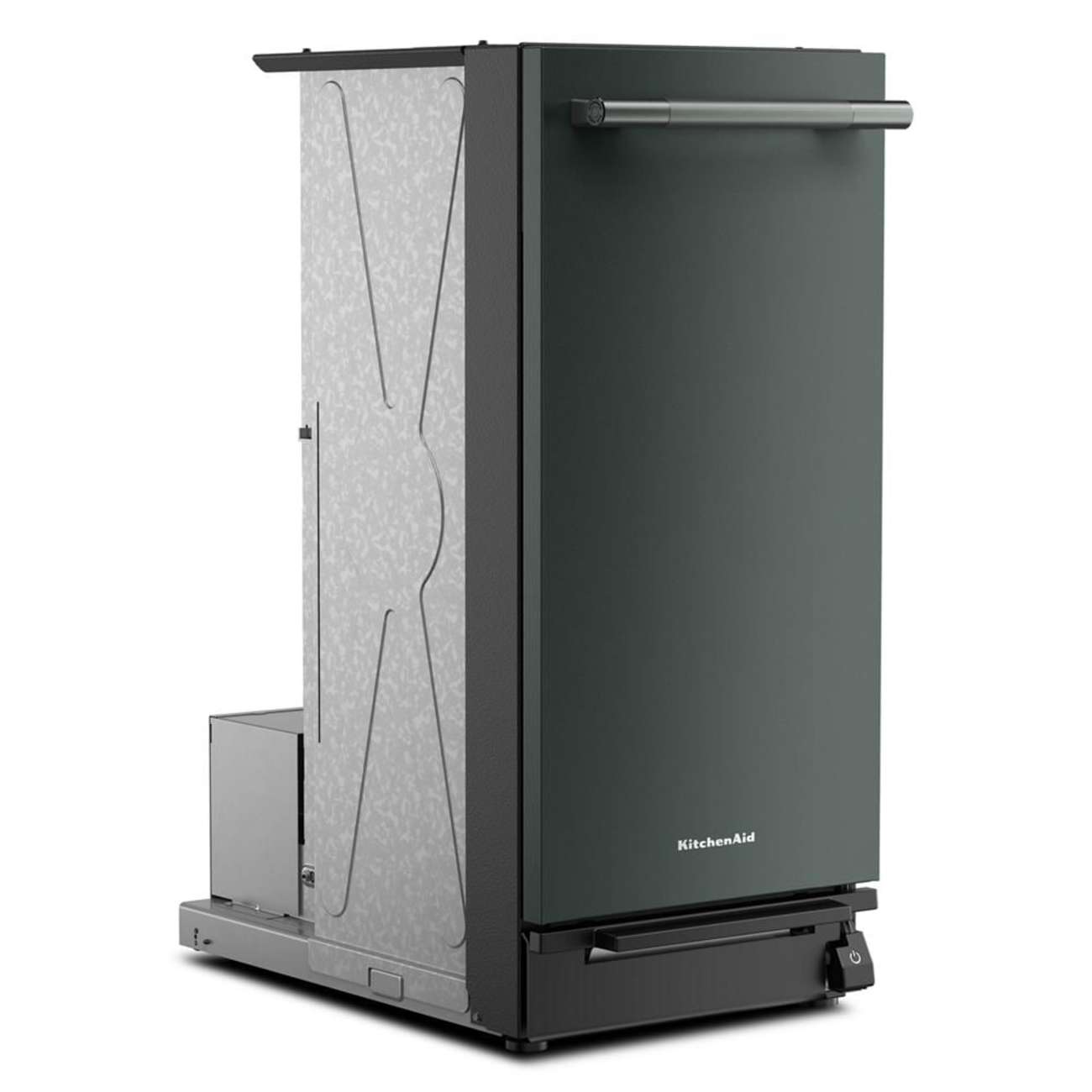 Angle. KitchenAid - KitchenAid - KitchenAid 15 in. Built-In Trash Compactor with Built-In Odor Management System - Juniper.