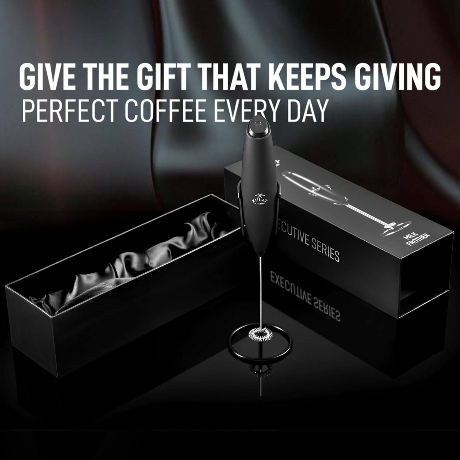 GIVE THE GIFT THAT KEEPS GIVING  
PERFECT COFFEE EVERY DAY  

EXECUTIVE SERIES  
MILK FROTHER