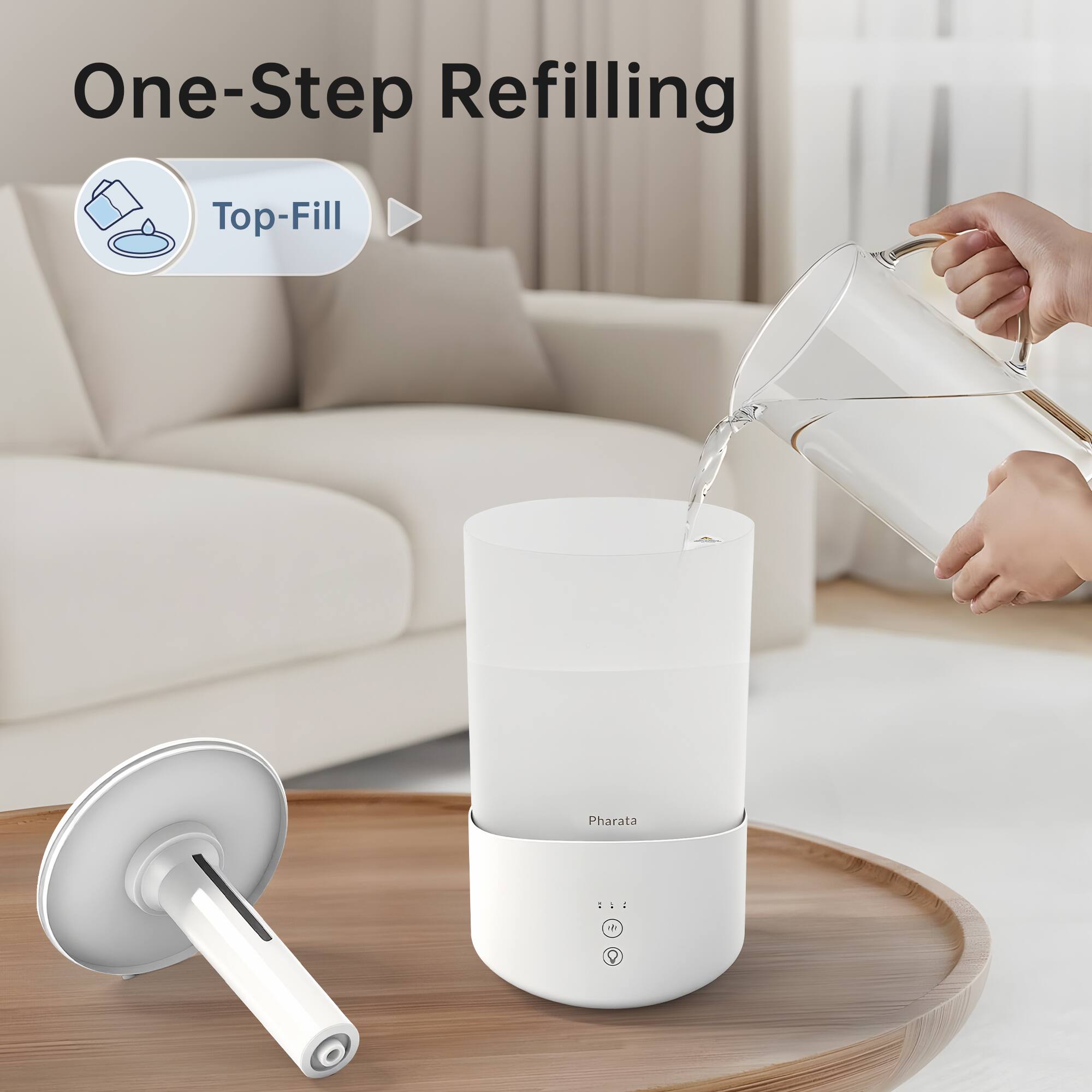 One-Step Refilling  
Top-Fill