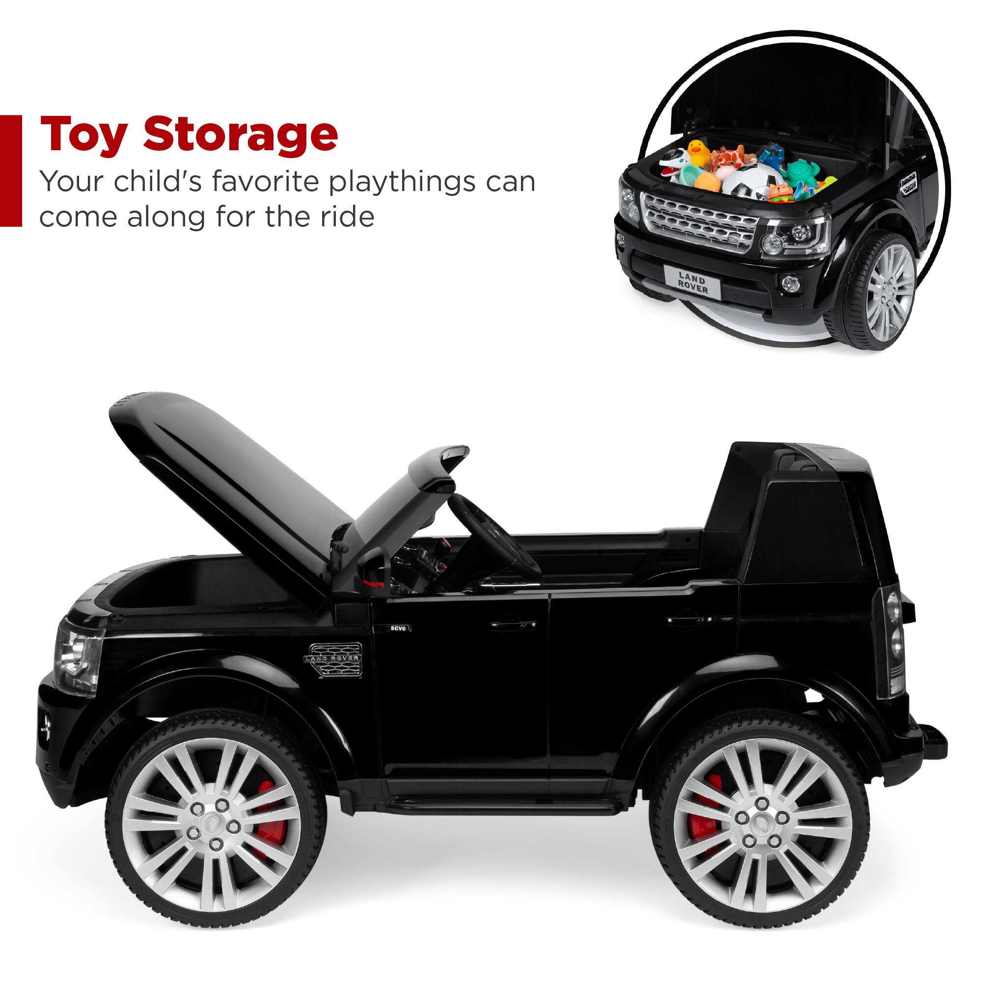 Toy Storage: Your child's favorite playthings can come along for the ride.