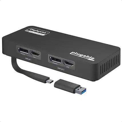 4K DisplayLink Plugable USB to HDMI and DisplayPort Adapter