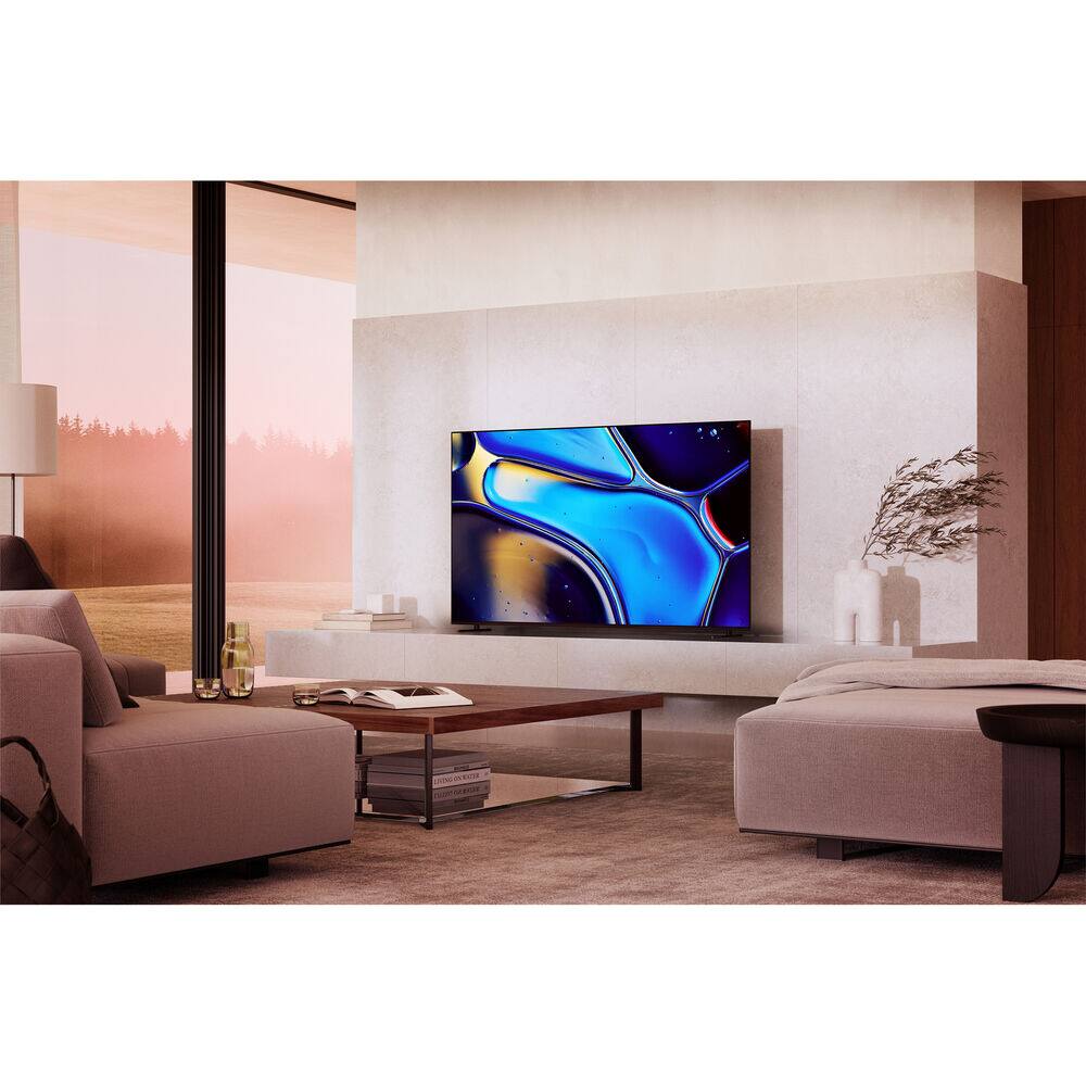 Alt View 4. Sony - 65" Class BRAVIA 8 OLED 4K UHD Smart Google TV K65XR80 + 2-Year Extended Warranty & TV Guide.
