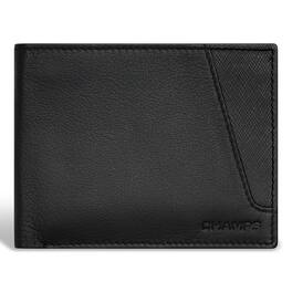 Champs - Iconic Collection Leather Center Wing Wallet - BlackBlack