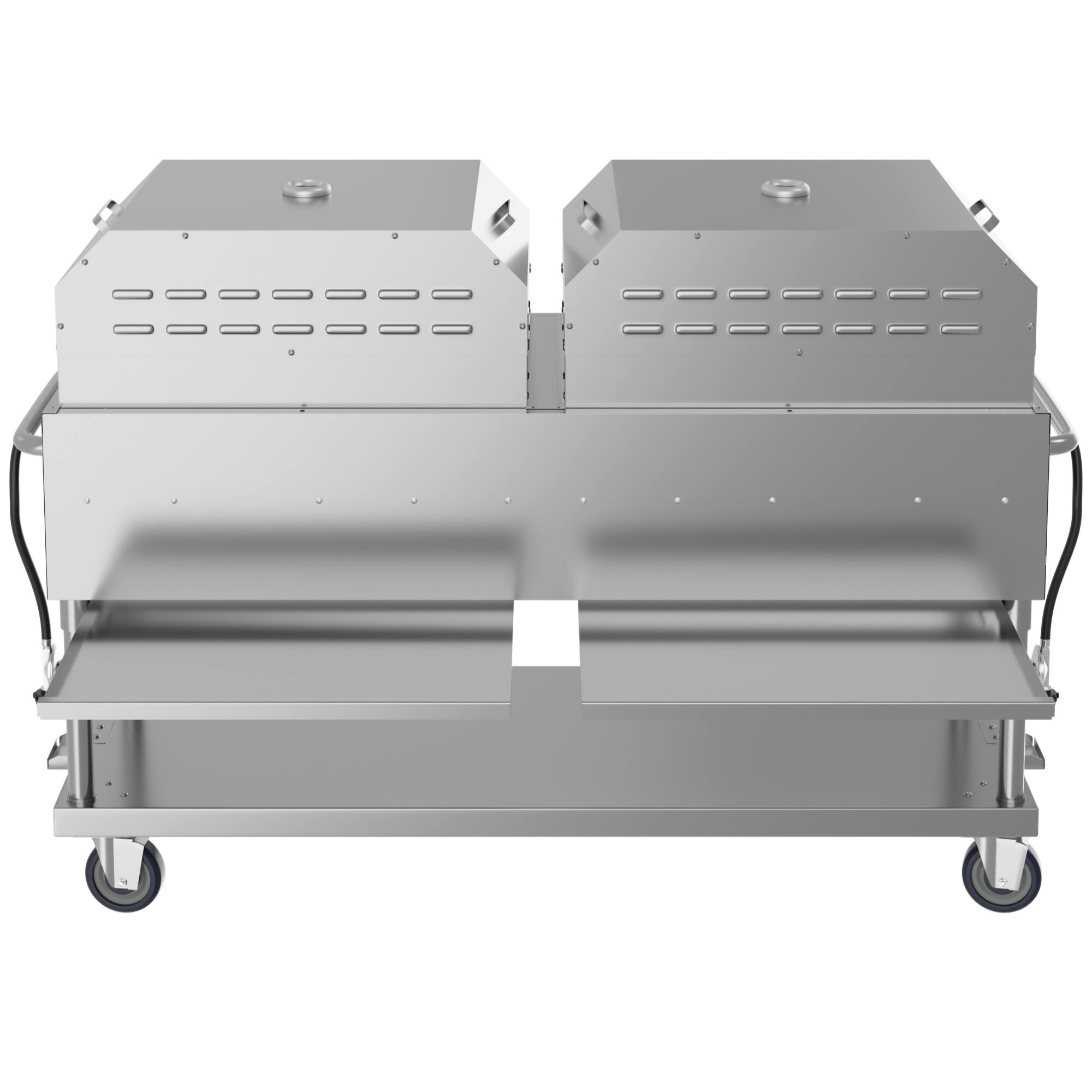 Alt View 8. Koolmore - 72 in. Commercial Outdoor Propane Gas Grill with Two 36 in. Pizza Ovens in Stainless-Steel, ETL Listed (CGKIT7-P36P36) - Stainless Steel.