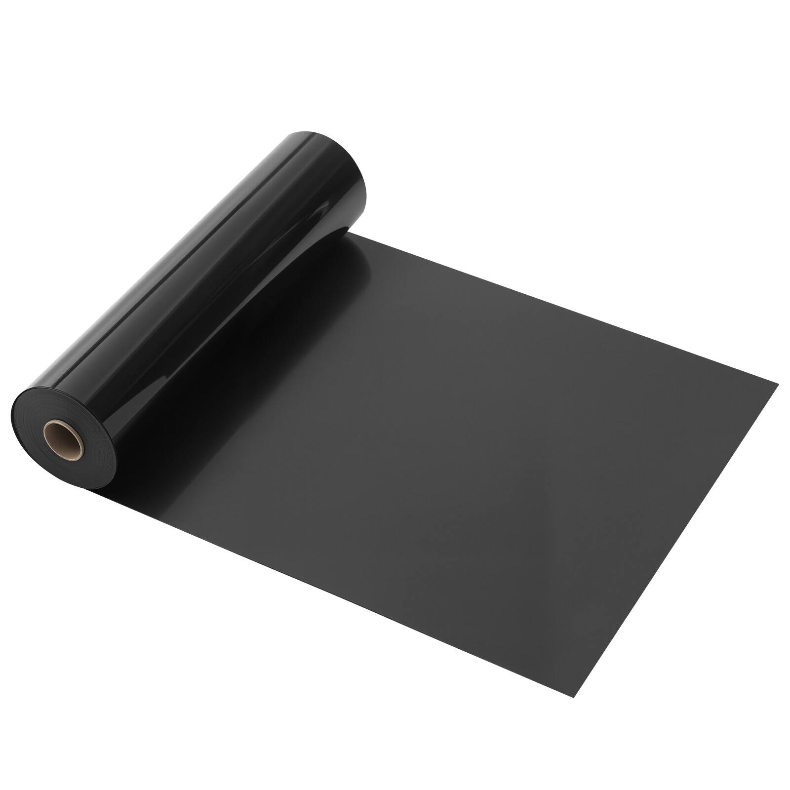 Alt View 5. VEVOR - Heat Transfer Vinyl, 12 in x 50 ft, Glossy Black HTV Iron on Vinyl Roll, Easy to Cut and Weed, Strong Adhesion - Glossy Black.