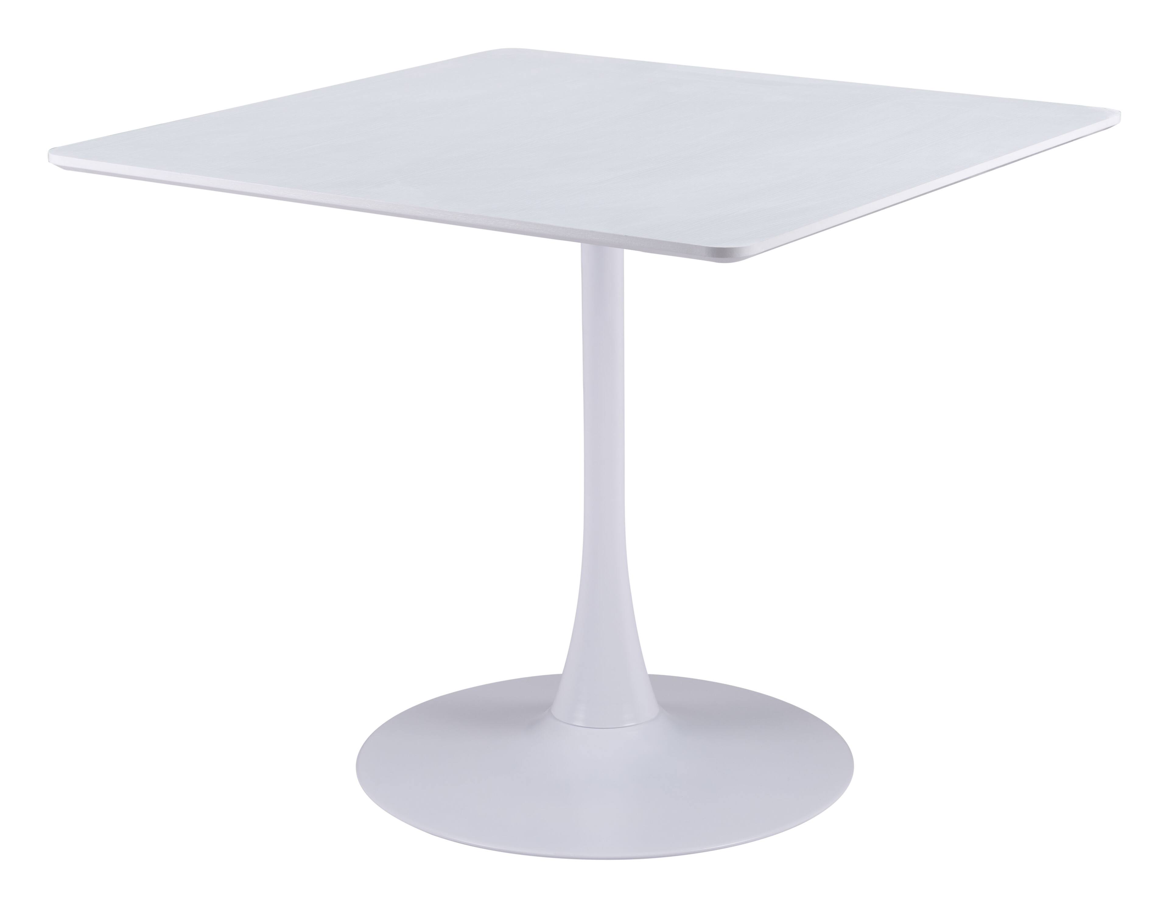 Front. Hivvago - Molly Dining Table White - White.