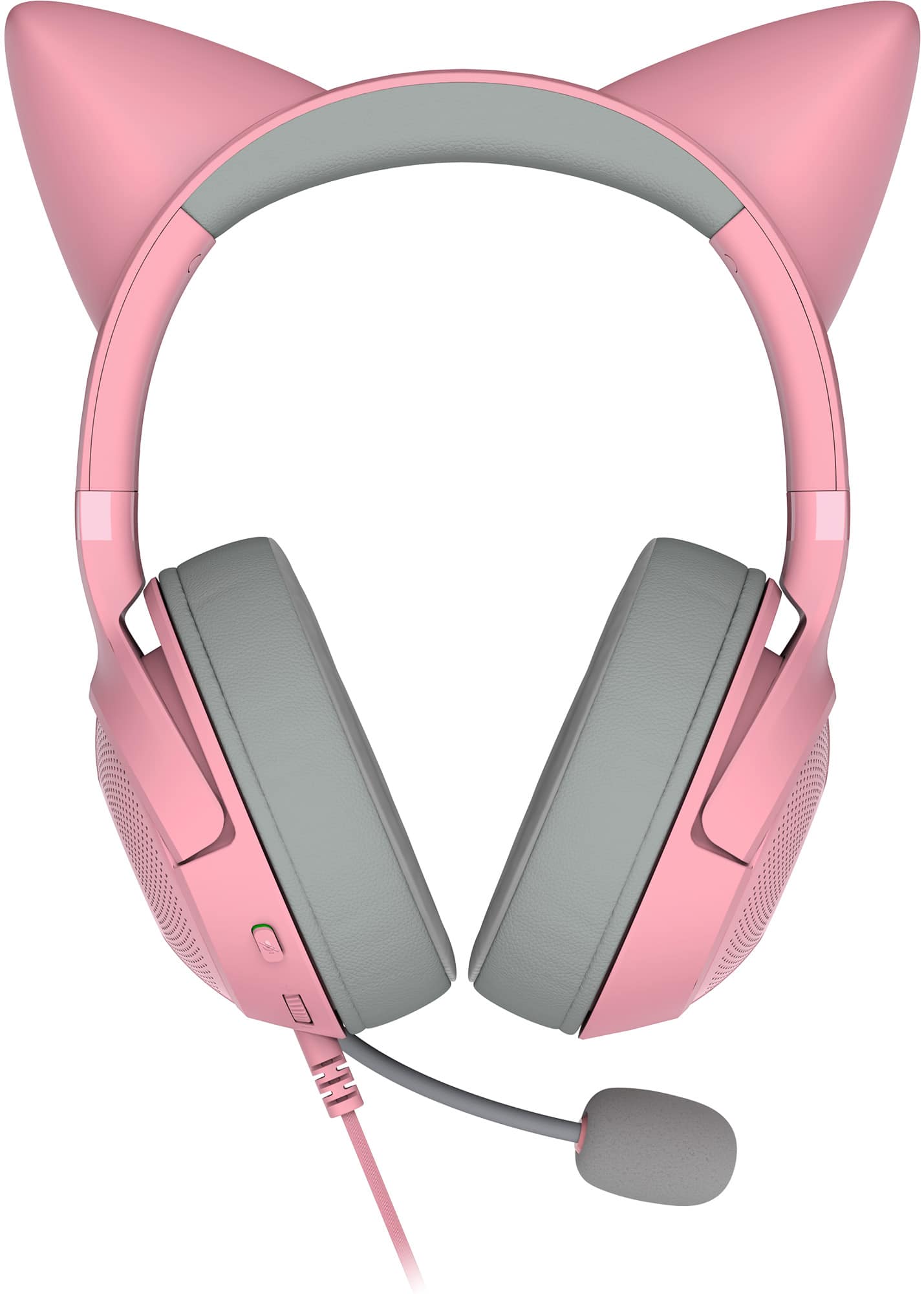 Alt View 19. Razer - Kraken Kitty V2 Wired Over-the-Ear Gaming Headset for PC, Mac, Nintendo Switch, Steam Deck, Mobile, and Tablet - Quartz.