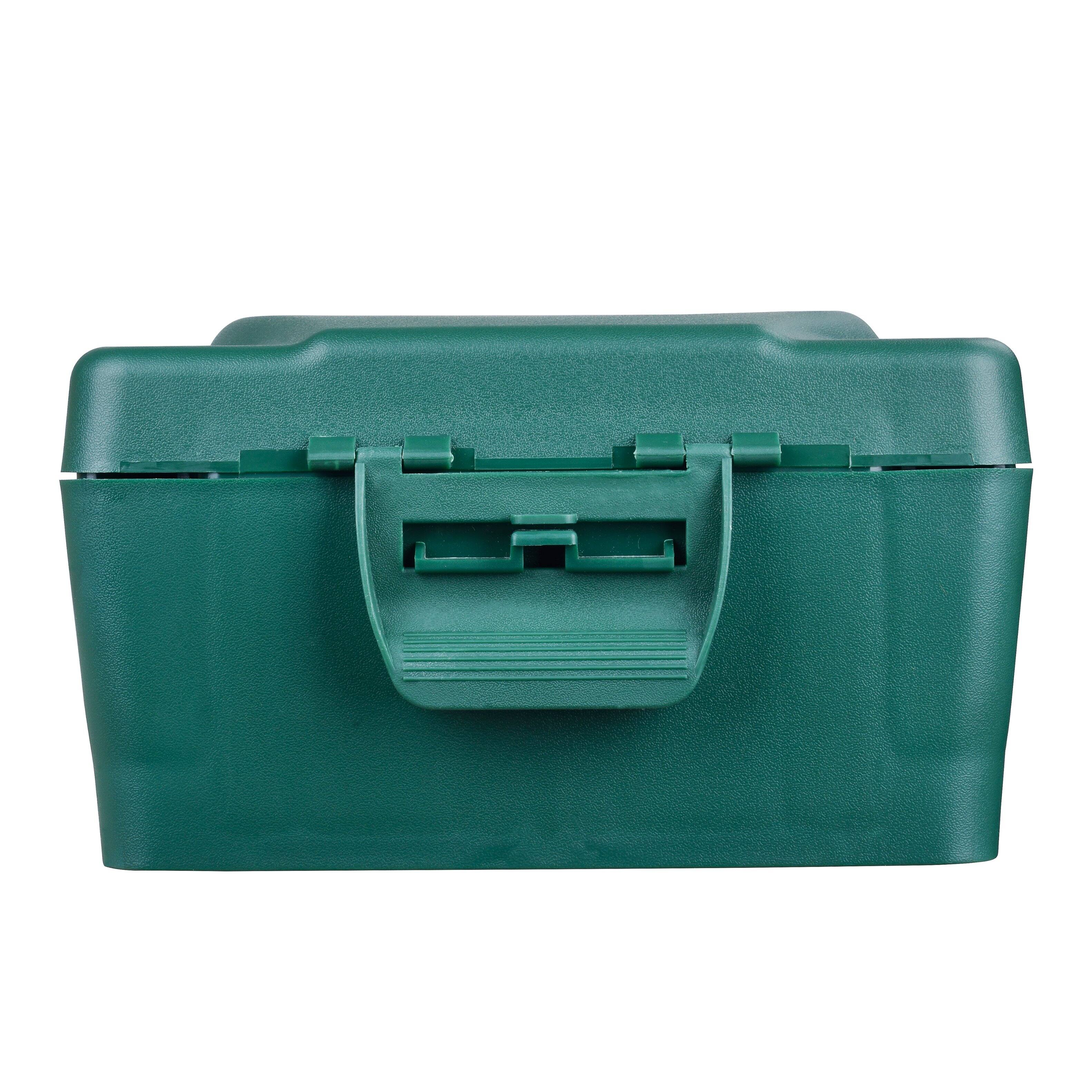 Back. Masterplug - Weatherproof Cord Connection Box - Green.