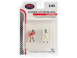 "Race Day" Two Diecast Figures Set 2 for 1/43 Scale Models by American Diorama - Multi