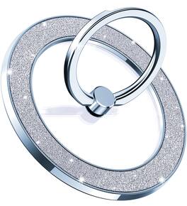 COTTAGE - Magnetic Phone Ring Holder For Magsafe Grip Compatible With Wireless Charging glitter - Glitter Blue