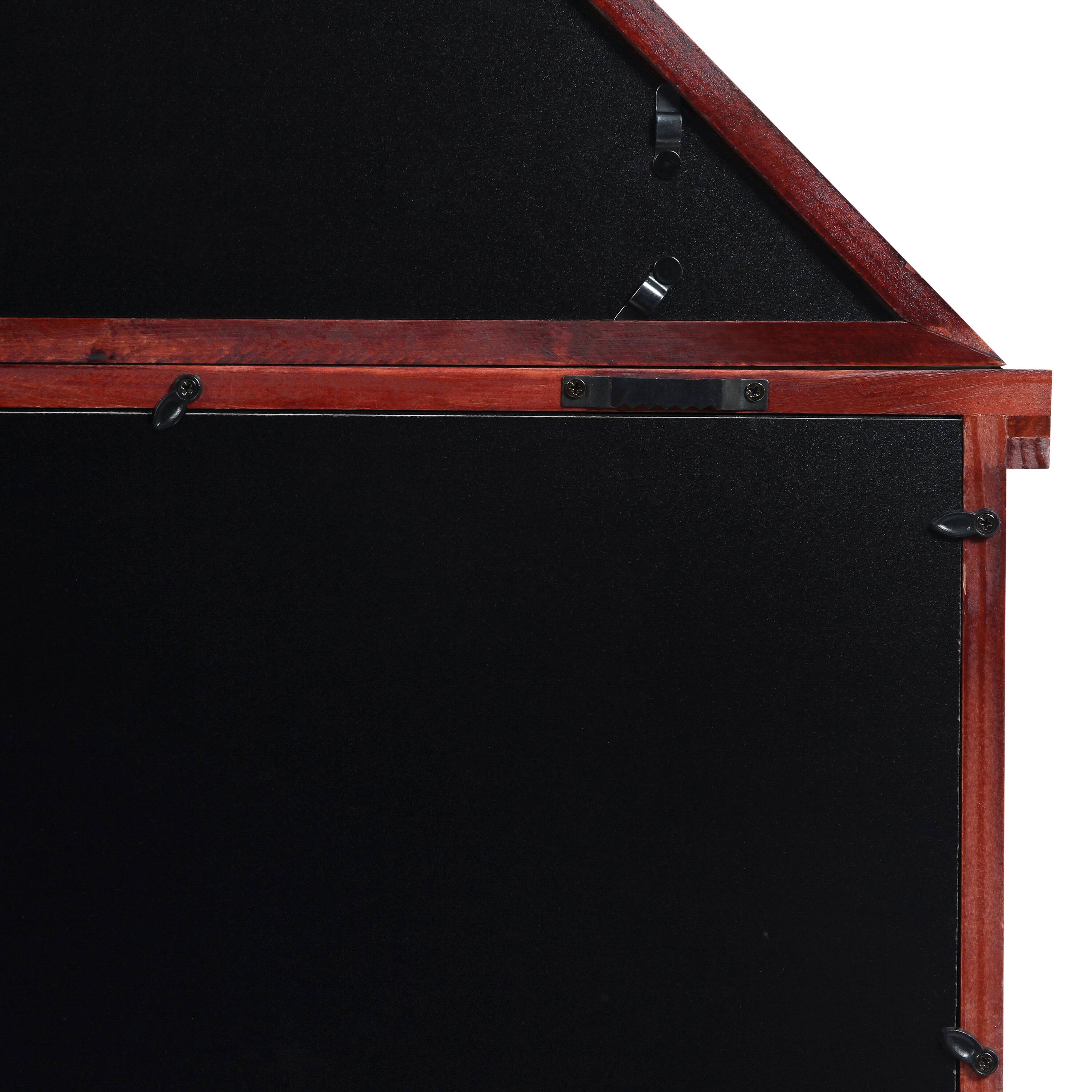 Alt View 10. Emma + Oliver - Arthur Small Solid Wood Memorial Flag Case with Certificate Holder and Shadow Box Display - Mahogany.