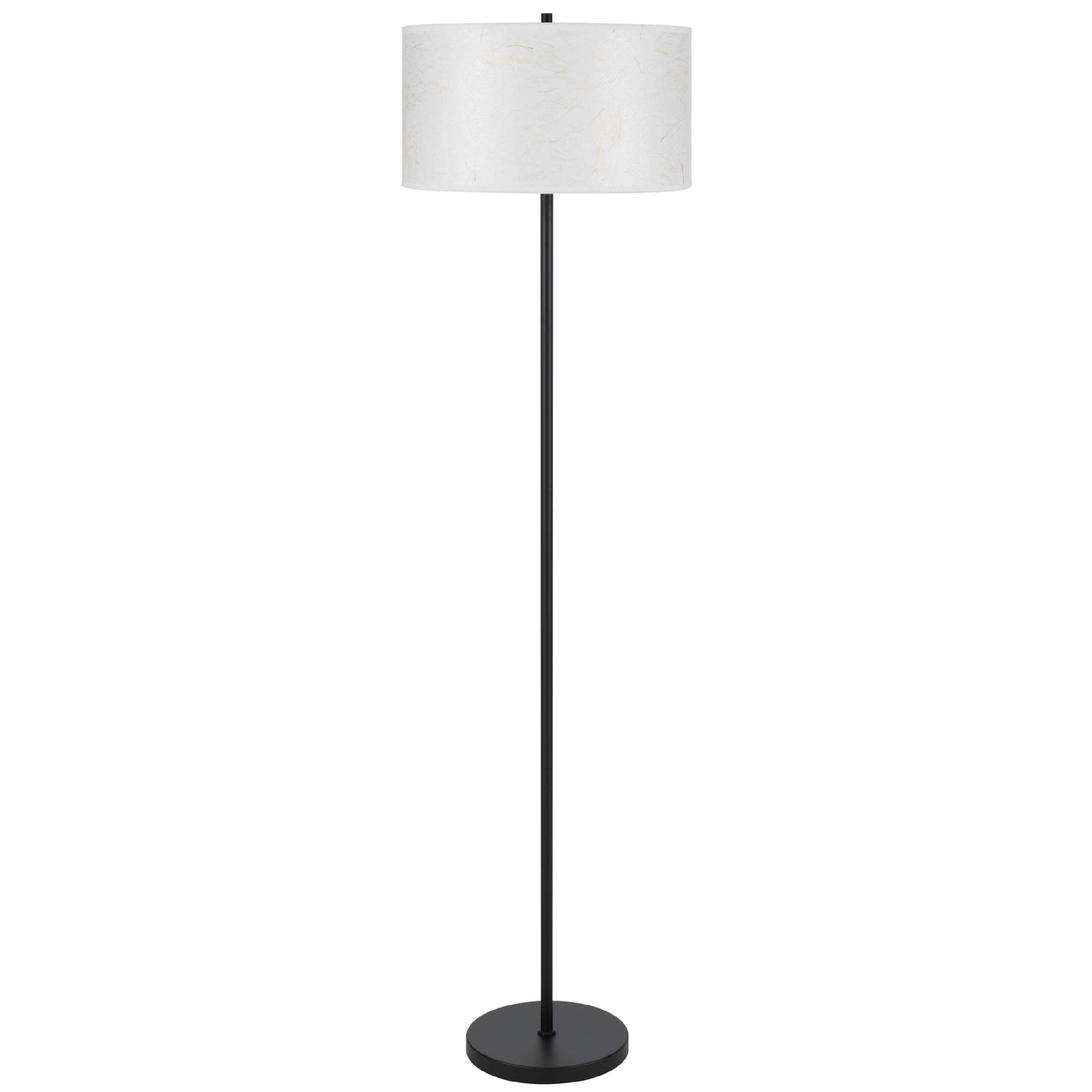 Manhattan Lane - Avira 61 Inch Floor Lamp, String Pattern Fabric Shade, Metal