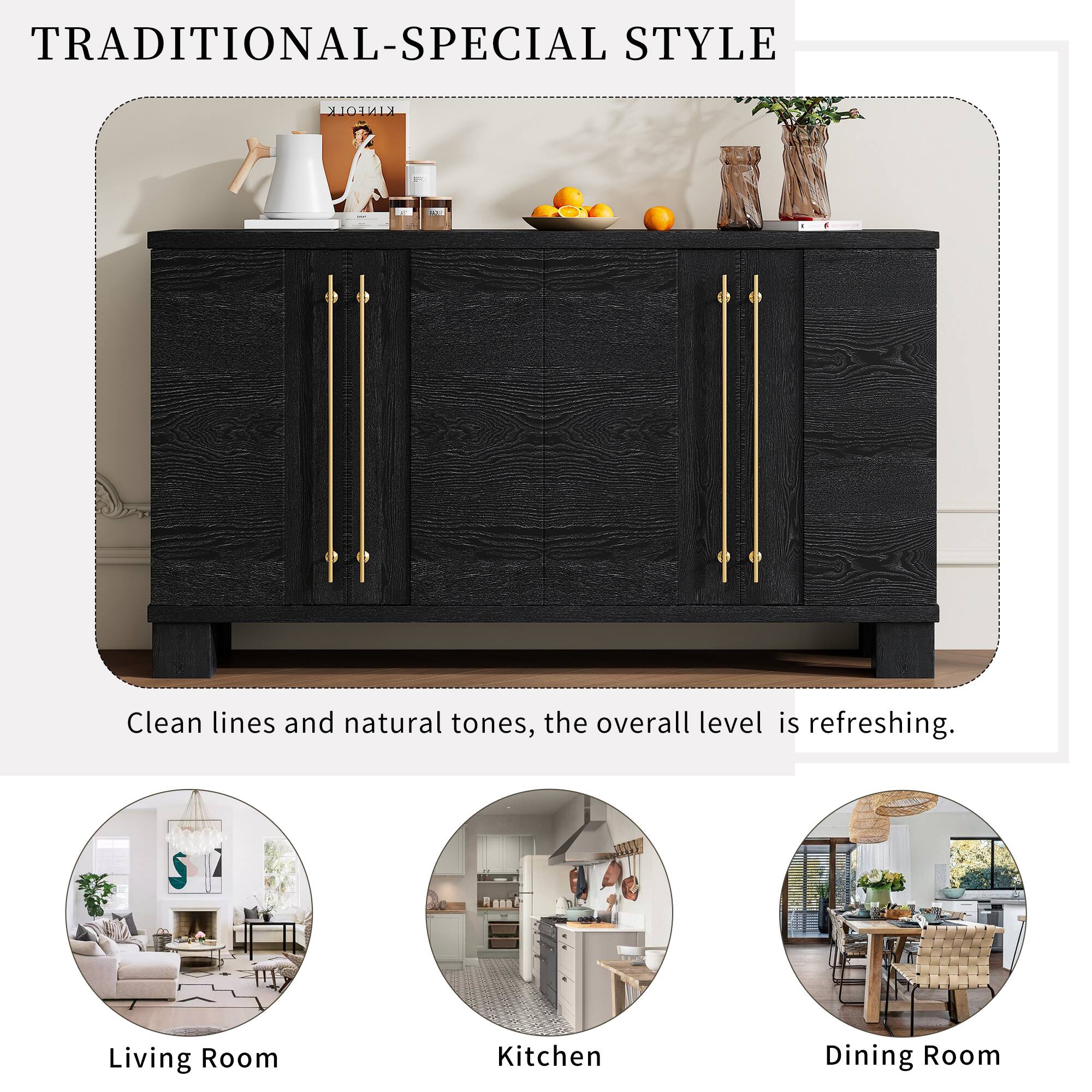 TRADITIONAL-SPECIAL STYLE

Clean lines and natural tones, the overall level is refreshing.

Living Room Kitchen Dining Room