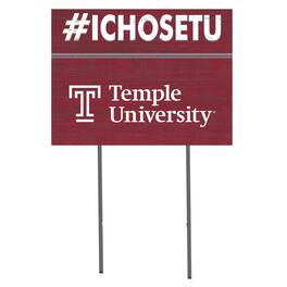 Jardine - Temple Owls 18" x 24" I Chose Yard Sign - Red