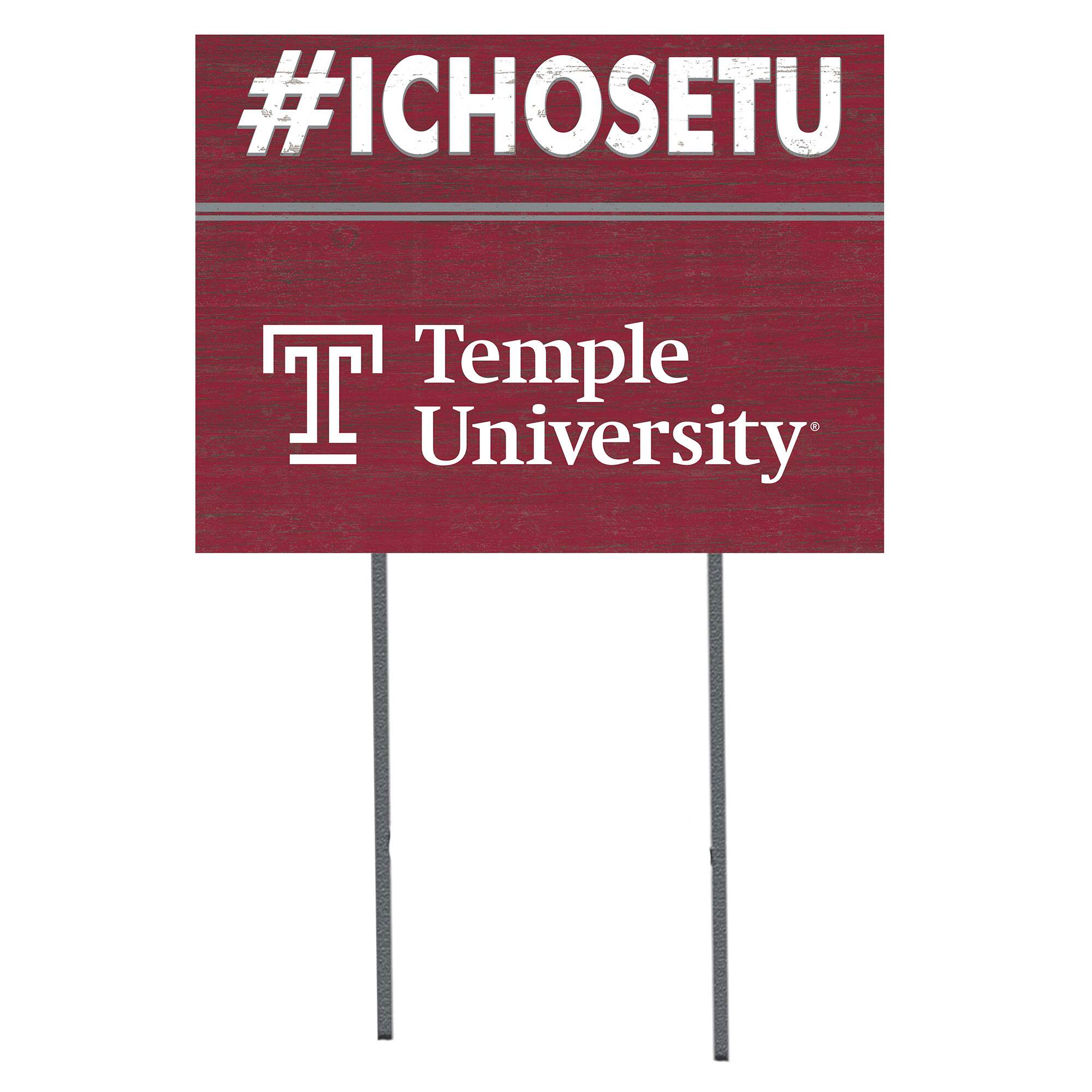 Temple Owls 18" x 24" I Chose Yard Sign