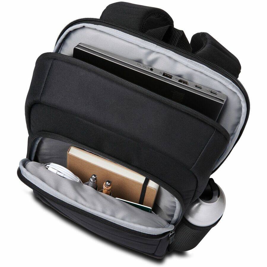 Alt View 1. Kensington - Kensington Carrying Case (Backpack) for 15.6" to 16" Notebook - Black - Strain Resistant - Polyester, Mesh Fabric, rPET - Black.