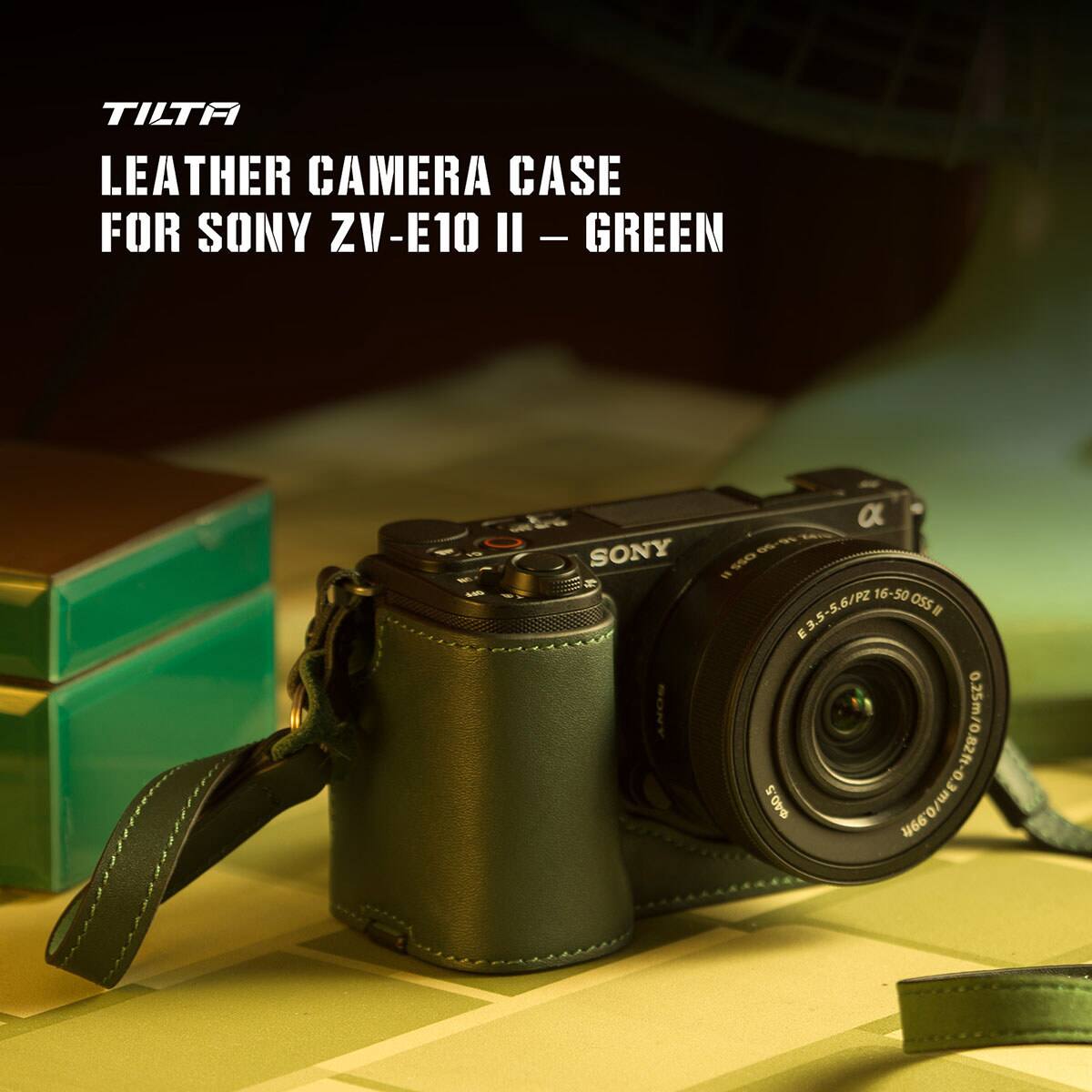 TILTA LEATHER CAMERA CASE FOR SONY ZV-E10 II - GREEN

SONY

E 3.5-5.6/PZ 16-50 OSS II

0.25m/0.82ft - 0.36m/1.18ft

640.5

66'0/W