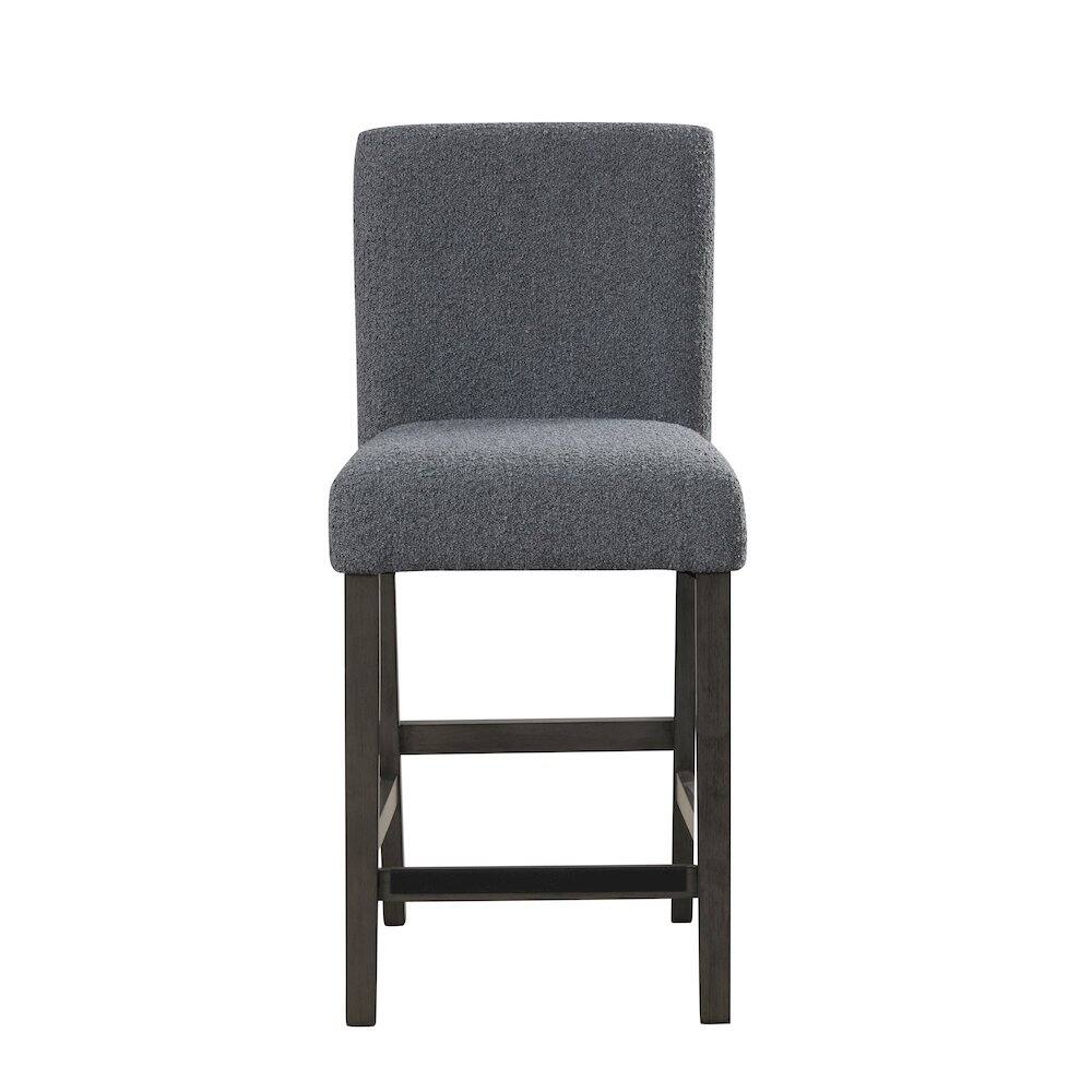 Back. New Classic Furniture - High Line Upholstered Counter Chair (Set of 2) - Grey.