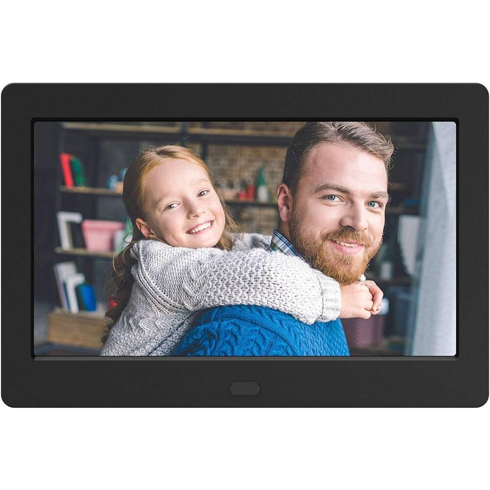 Front. MOSZAR LLC - 10.1" Digital Photo Frame, 1280x800 IPS Screen, 1080P Video, Music, Auto-Rotate, Calendar (Black).