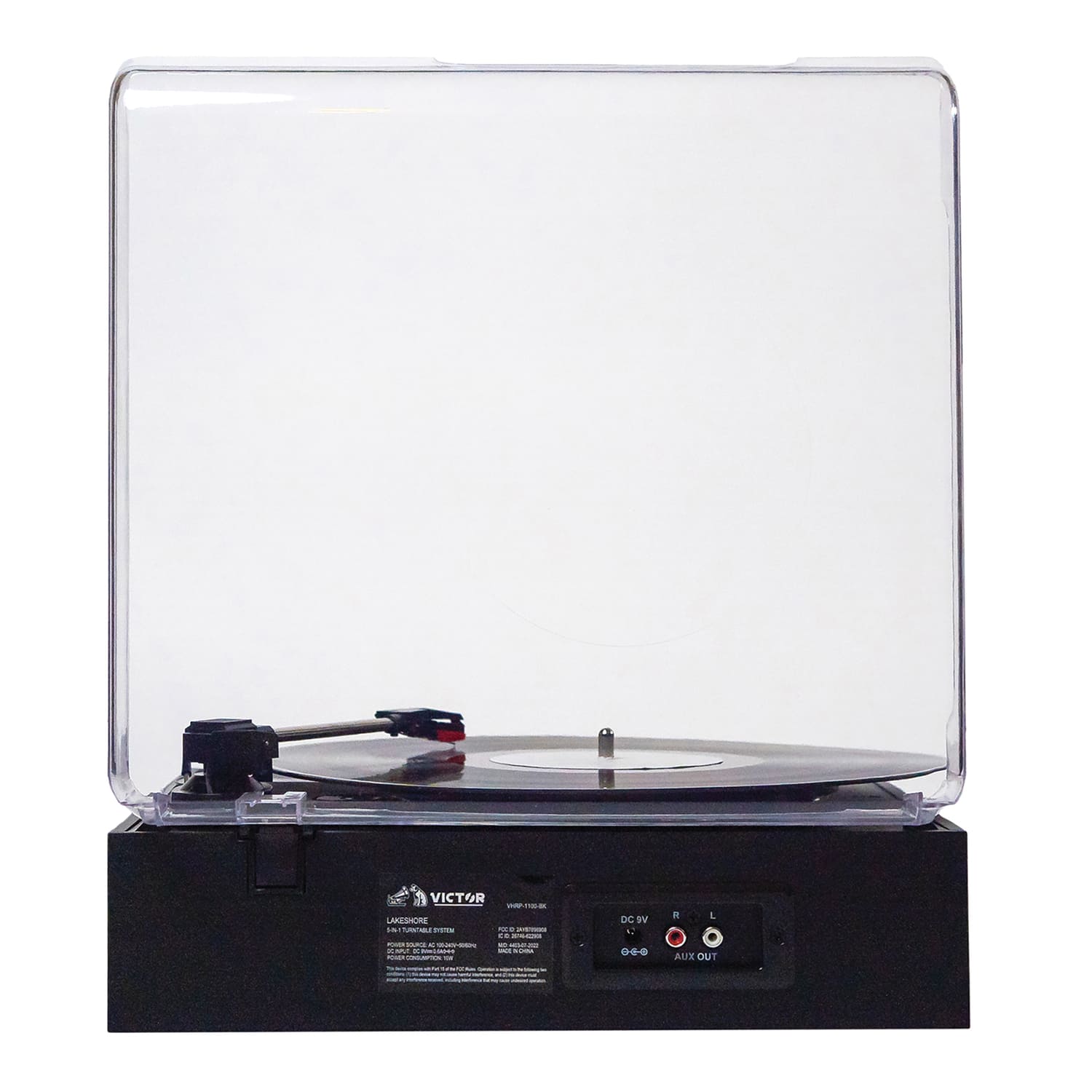 Victor Audio Victor Lakeshore 5 in 1 Turntable System Black VHRP