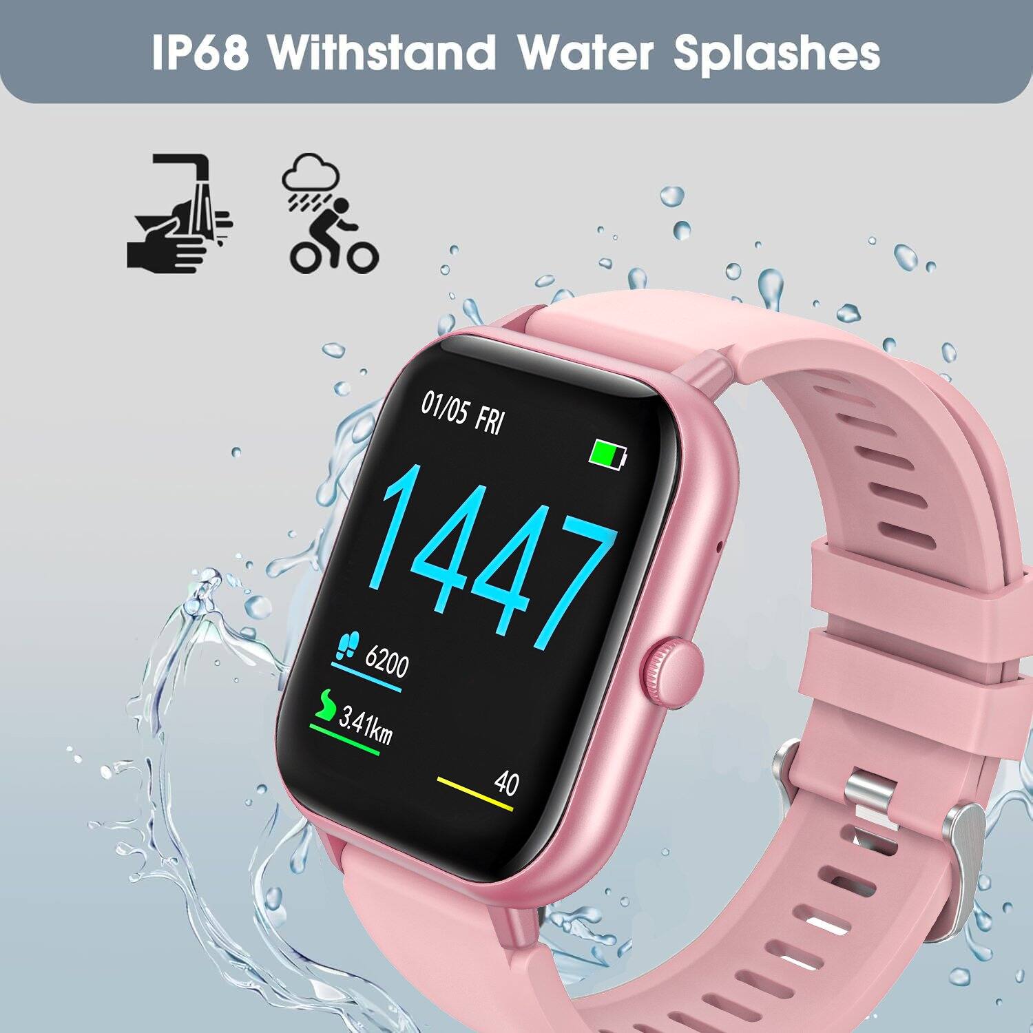 IP68 Withstand Water Splashes

01/05 FRI

1447

6200

3.41km

40