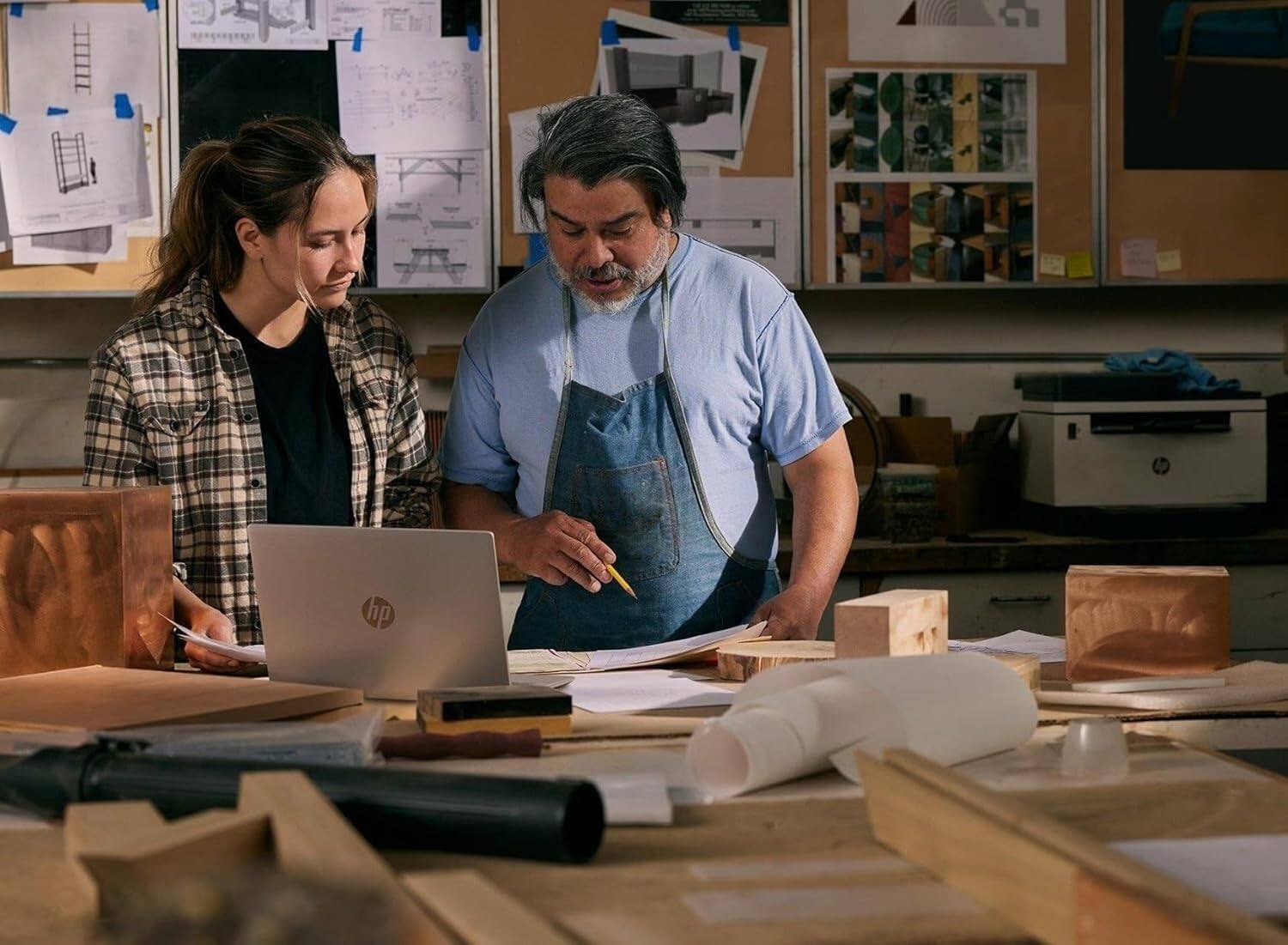 Alt View 5. HP - HP 465 A1RM6UT#ABA Pike Silver Laptop (Ryzen 5 7535U, 64GB RAM, 2TB SSD, 16.0 WUXGA (1920x1200), 660M, Win 11 Pro) - Pike Silver.