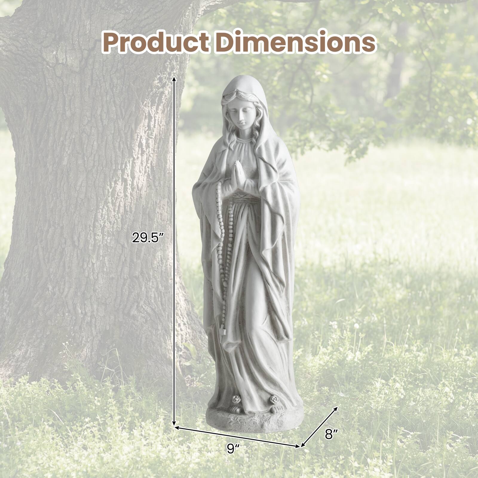 Product Dimensions: 29.5" x 9" x 8"