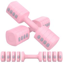 Alchemy Casas - 13 Adjustable Dumbbell Set 5 Levels Weights With Each 2 3 4 5 6 Hand For Women men Home Office Gym Full body - Pink