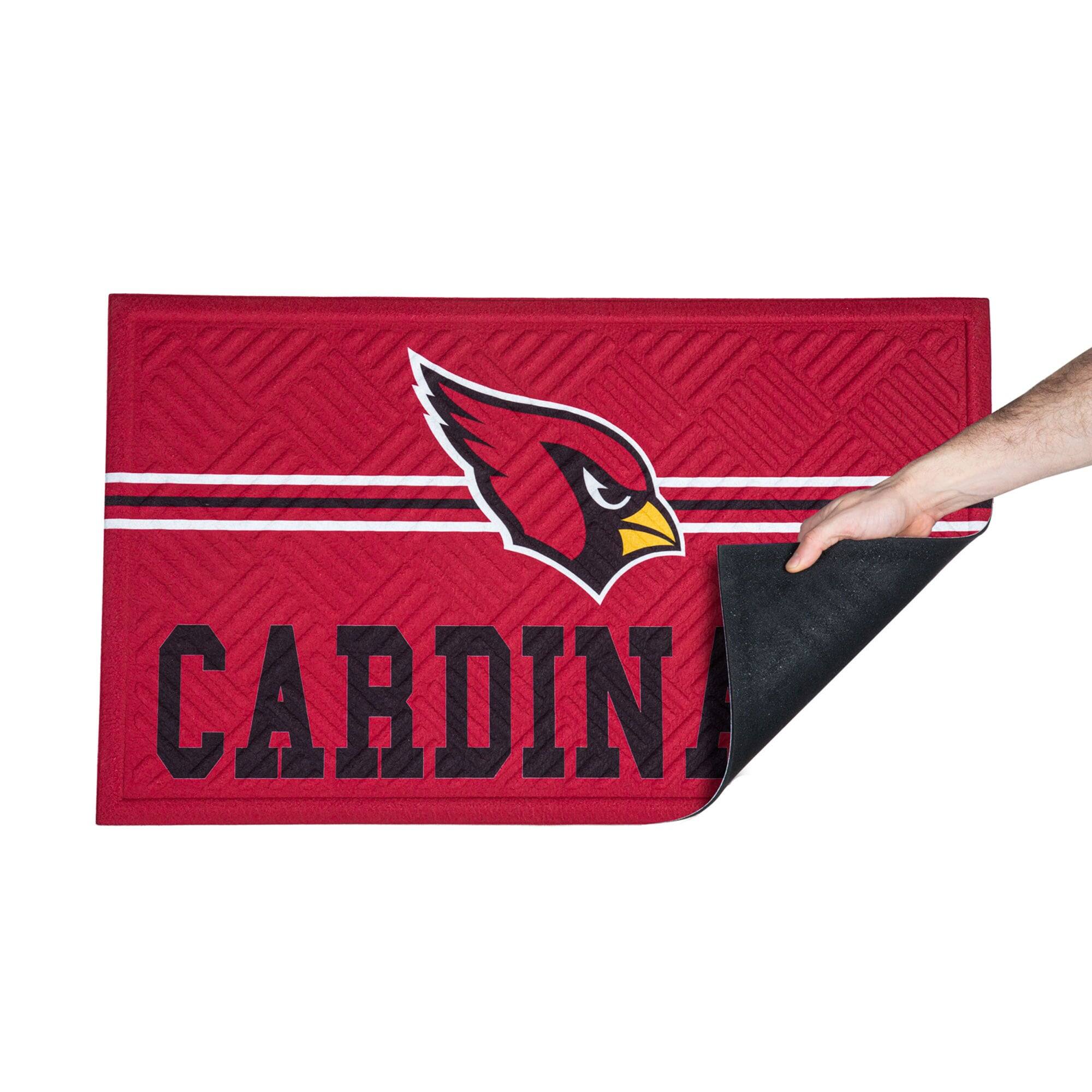 Alt View 1. Evergreen Enterprises - Arizona Cardinals Embossed Door Mat - Multicolor.