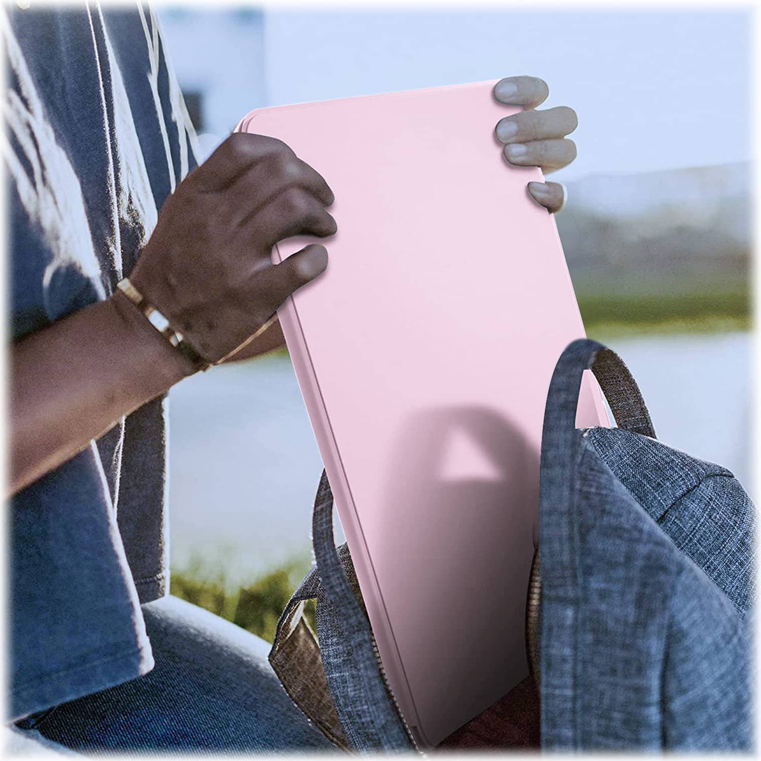 Alt View 16. SaharaCase - Venture Series Rotating Folio Case for Apple iPad 11'' (A16) and iPad 10.9'' (10th Gen) - Pink.