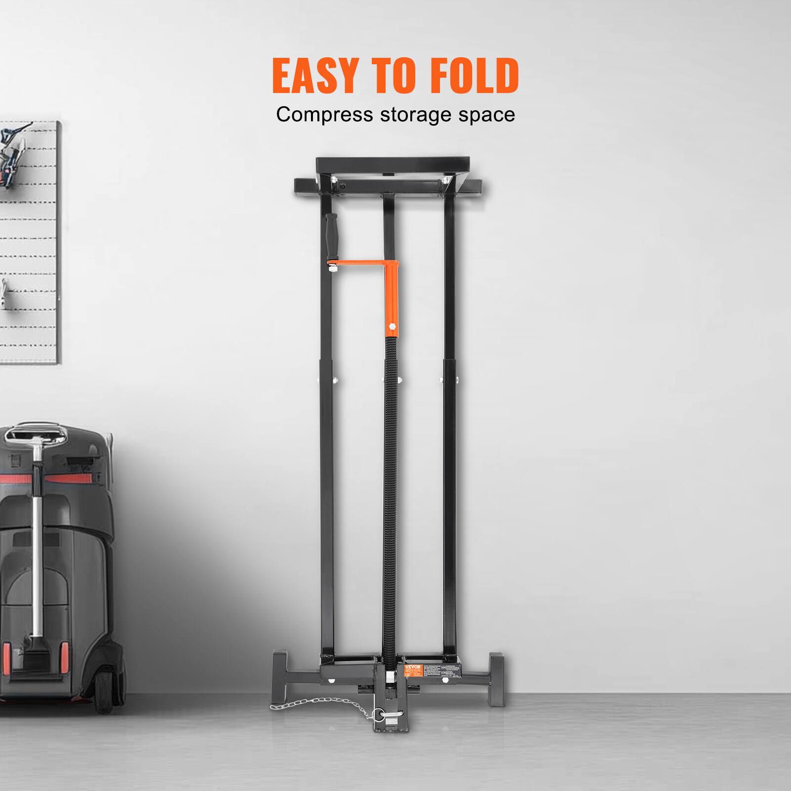 EASY TO FOLD  
Compress storage space