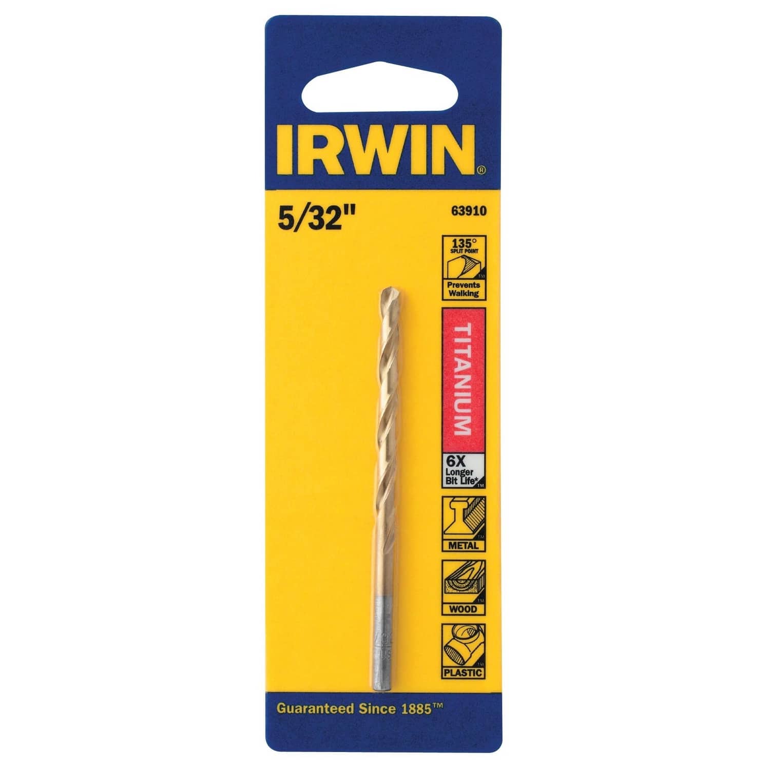 Irwin - 5/32  X 3 1/8  L High Speed Steel Drill Bit Straight Shank 1 pc price history on PriceWatchPro