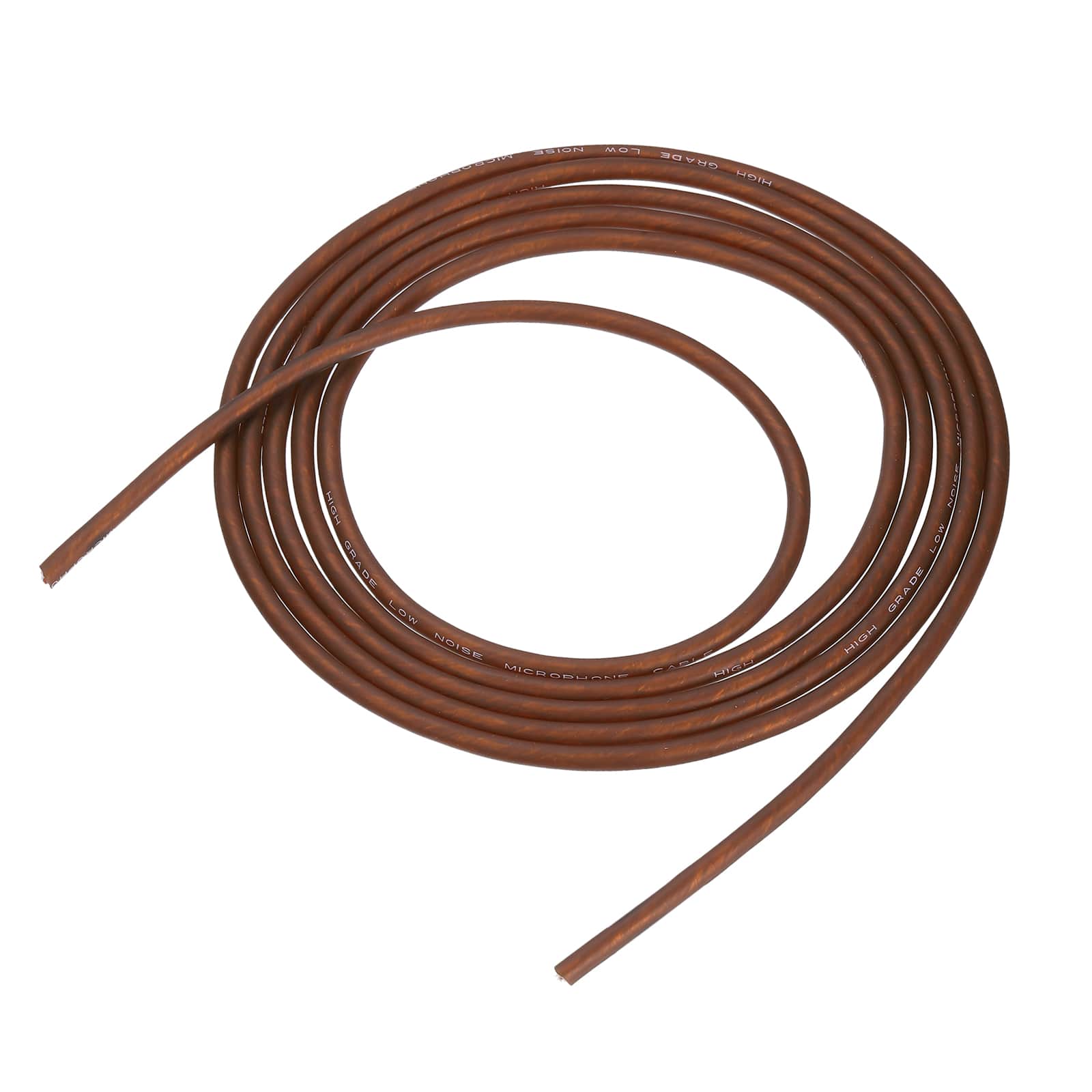Unique Bargains - Bulk XLR Microphone Cable, 26AWG OFC Tinned Copper, Spiral Copper Wrapped Shield, for DIY 3-Pin XLR Connector - Brown