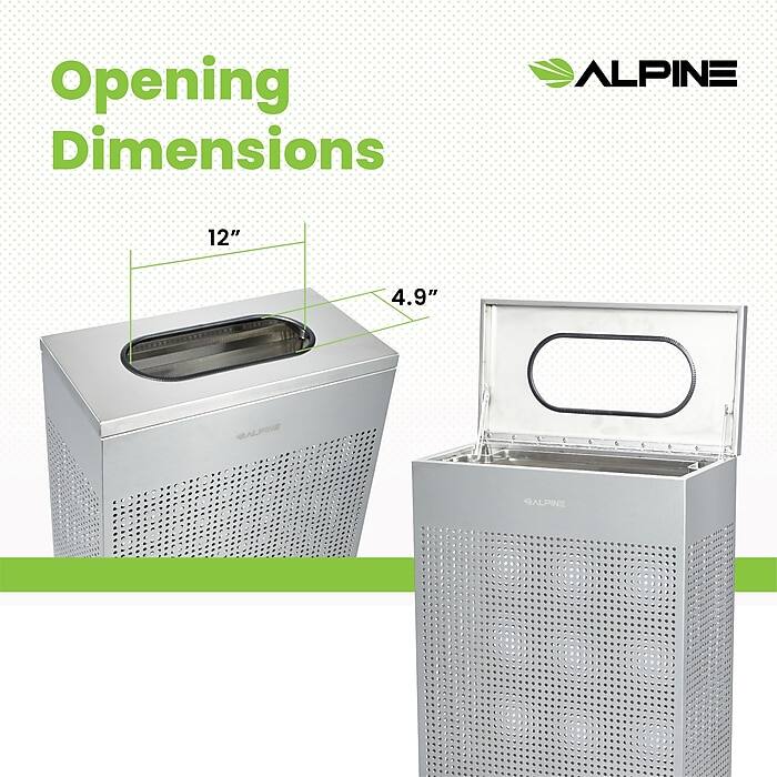 ALPINE, Opening Dimensions, 12", 4.9"